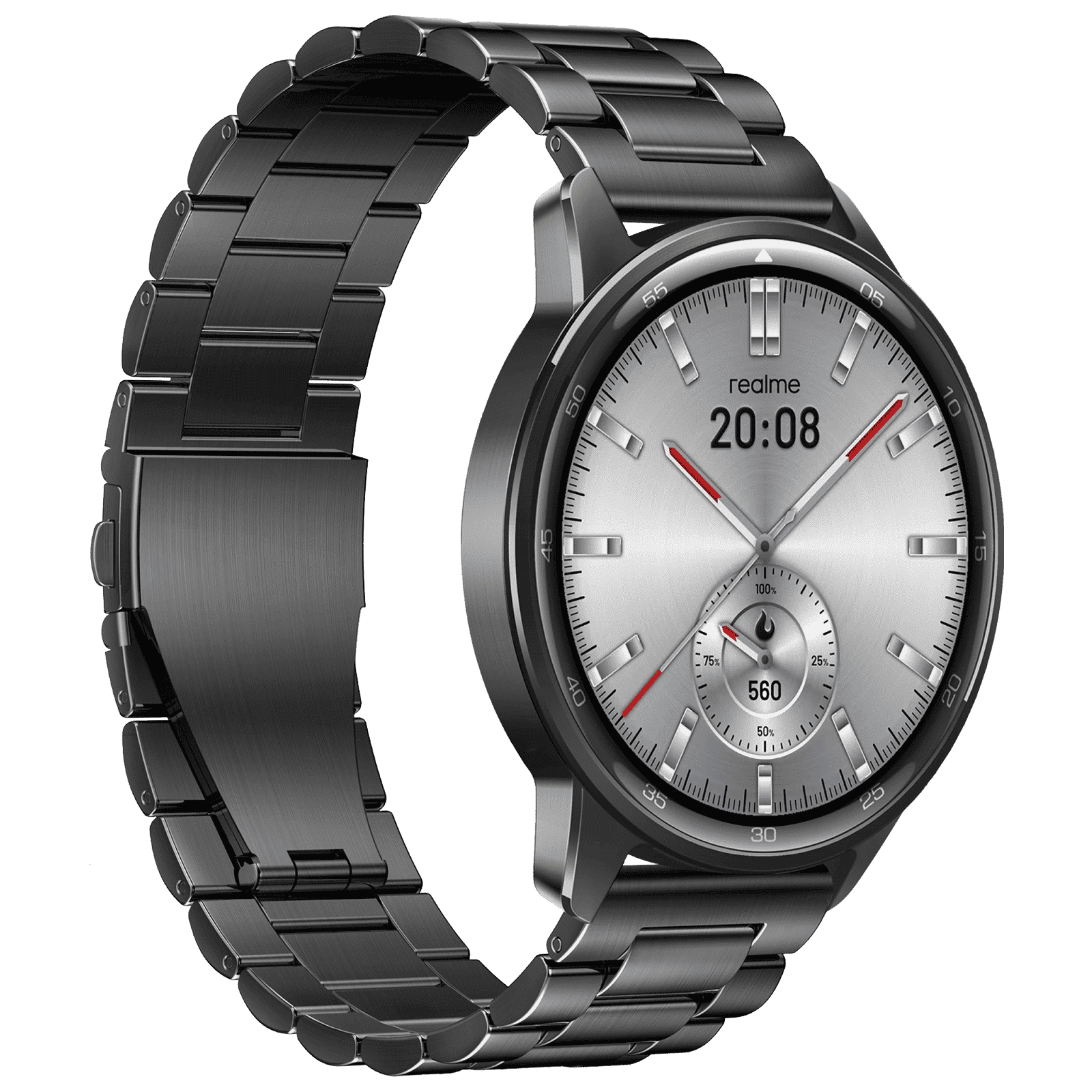 realme Watch S2 Smartwatch with Bluetooth Calling (36.3mm AMOLED Display, IP68 Water and Dust Resistant, Metallic Grey Strap)_4