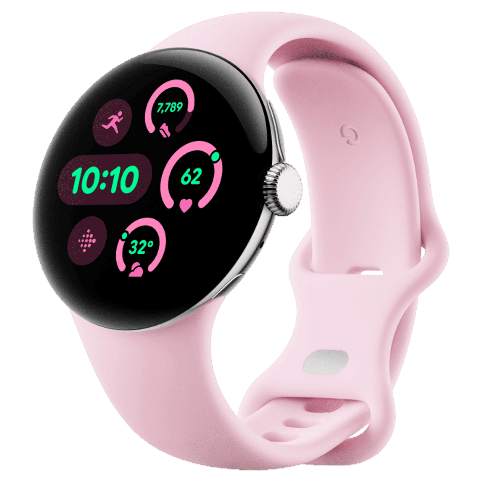 Google Pixel Watch 3 Wi-Fi + Bluetooth Wear OS 5.0 Smartwatch (41mm AMOLED Display, Qualcomm SW5100 Cortex M33 co-Processor, Rose Quartz Active Band)_2