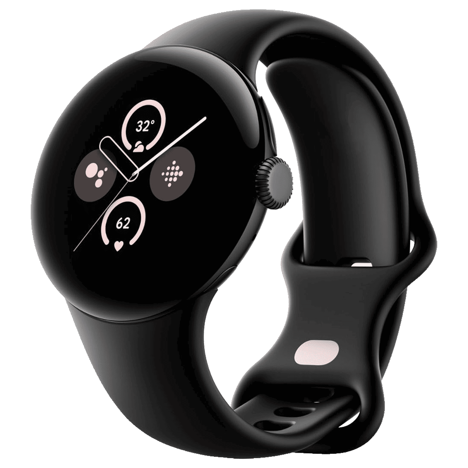 Google Pixel Watch 2 Wi-Fi+Bluetooth Wear OS 4.0 Smartwatch (41mm AMOLED Display, Snapdragon W5 Gen 1 Cortex-M33, Advanced Sensors, Obsidian Active Band)_2