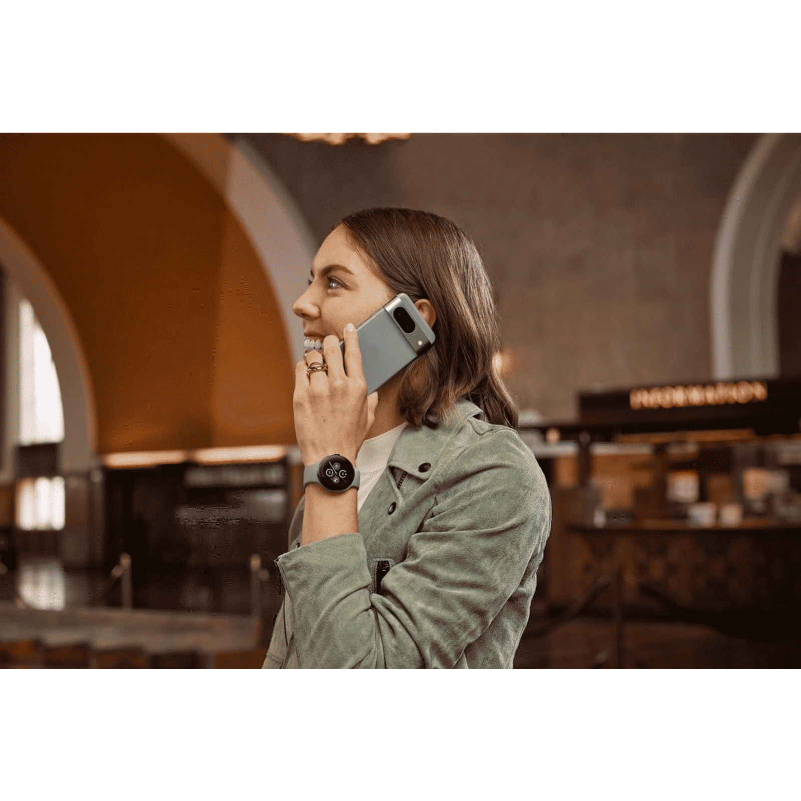 Google Pixel Watch 2 Wi-Fi+Bluetooth Wear OS 4.0 Smartwatch (41mm AMOLED Display, Snapdragon W5 Gen 1 Cortex-M33, Advanced Sensors, Hazel Active Band)_5