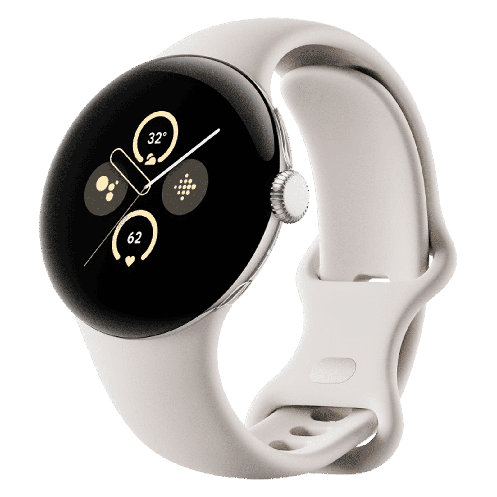 Google Pixel Watch 2 Wi-Fi+Bluetooth Wear OS 4.0 Smartwatch (41mm AMOLED Display, Snapdragon W5 Gen 1 Cortex-M33, Advanced Sensors, Porcelain Active Band)_2