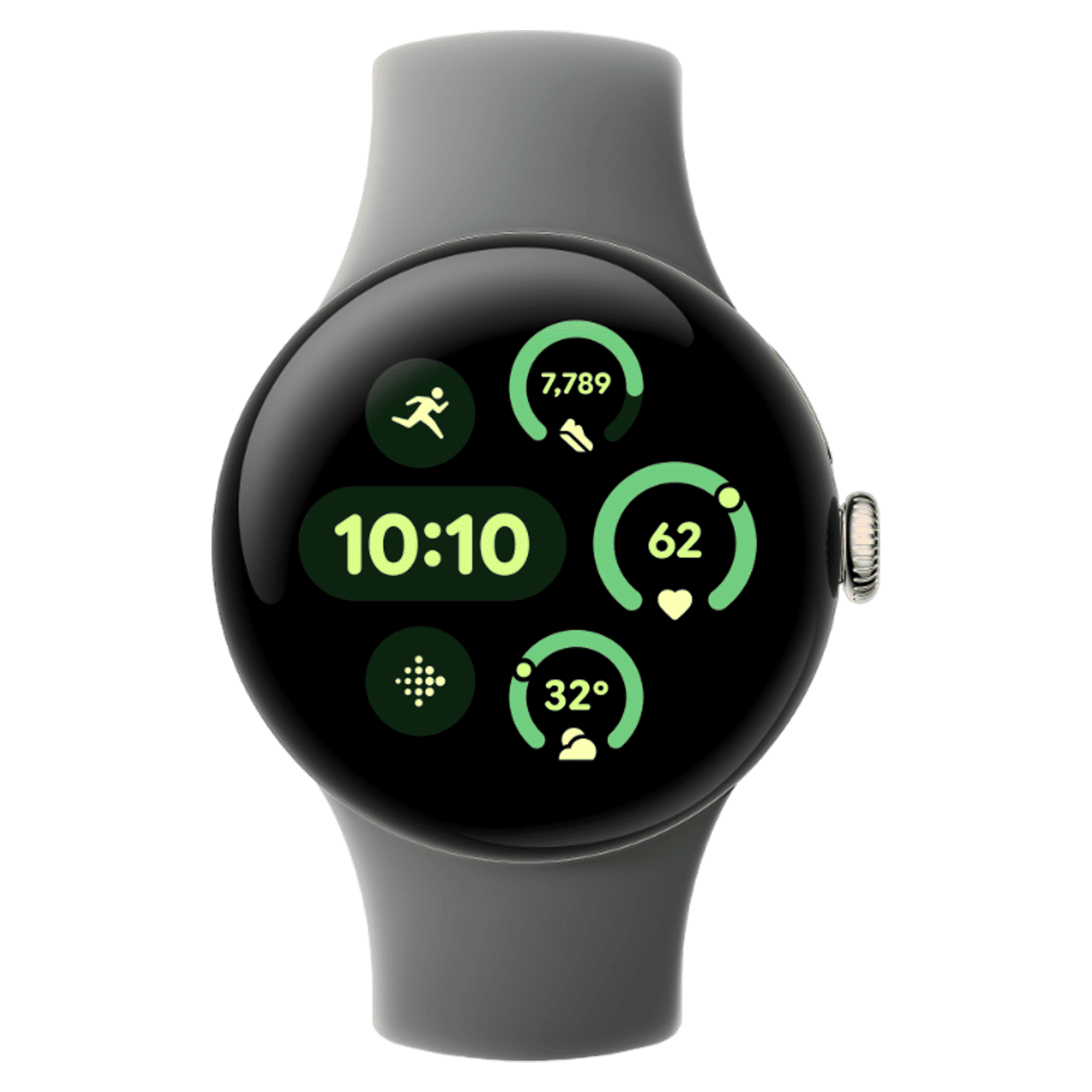 Google Pixel Watch 3 Wi-Fi+Bluetooth Wear OS 5.0 Smartwatch (45mm AMOLED Display, Snapdragon W5 Gen 1 Cortex-M33 co-processor, Fall Detection, Hazel Active Band)_1