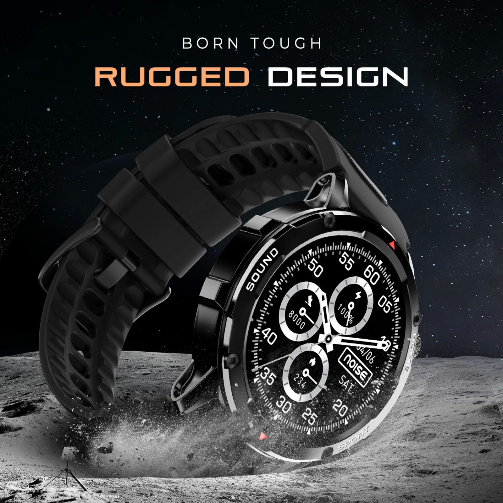 noise NoiseFit Venture Smartwatch with Bluetooth Calling (35.3mm TFT Display, IP67 Water Resistant, Jet Black Strap)_9