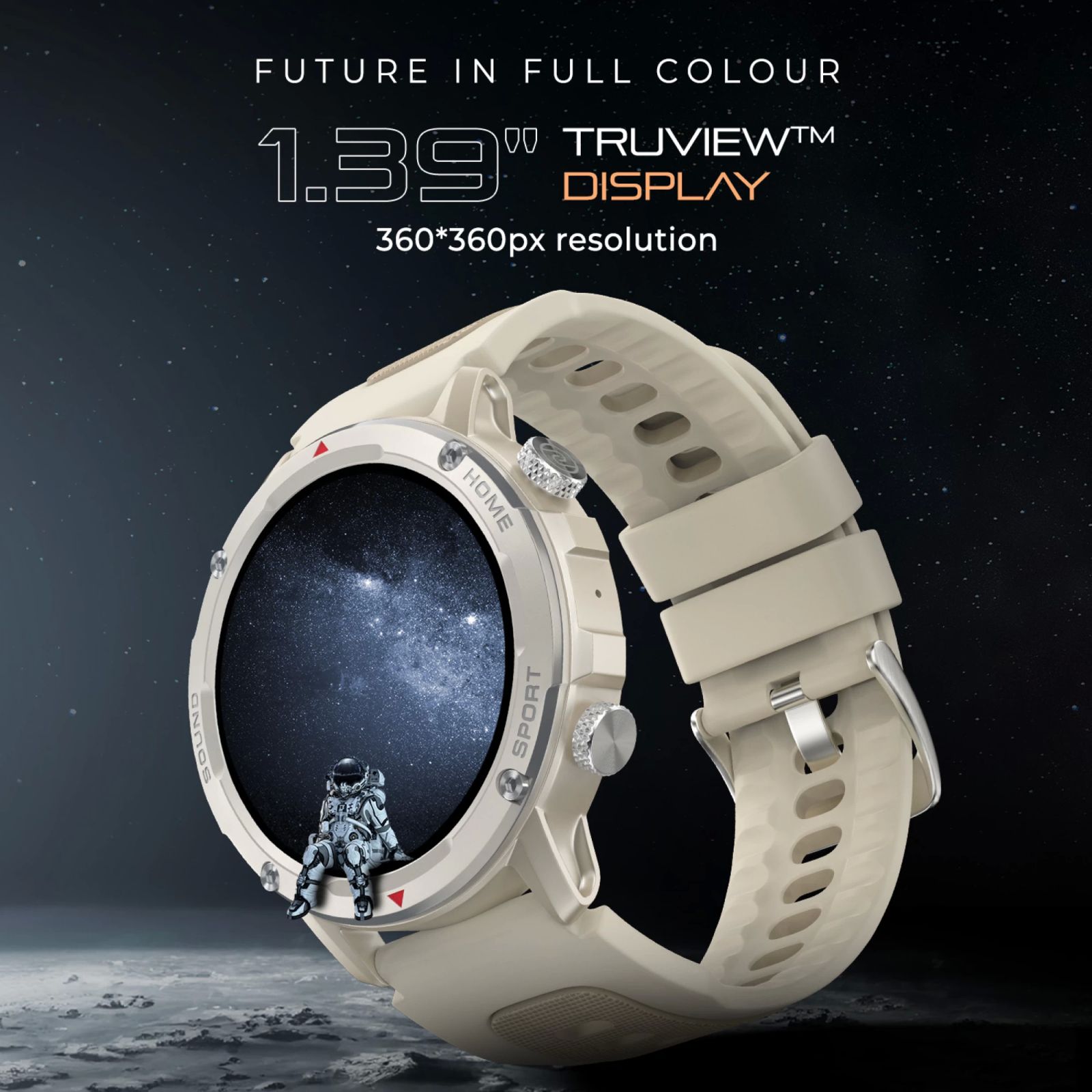 noise NoiseFit Venture Smartwatch with Bluetooth Calling (35.3mm TFT Display, IP67 Water Resistant, Mist Grey Strap)_4