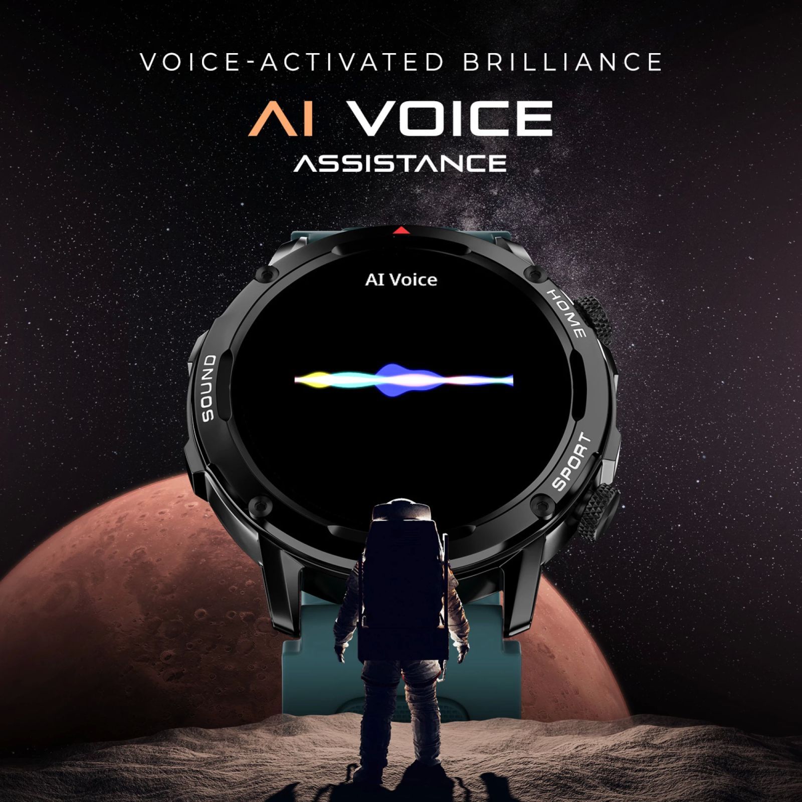 noise NoiseFit Venture Smartwatch with Bluetooth Calling (35.3mm TFT Display, IP67 Water Resistant, Teal Blue Strap)_2