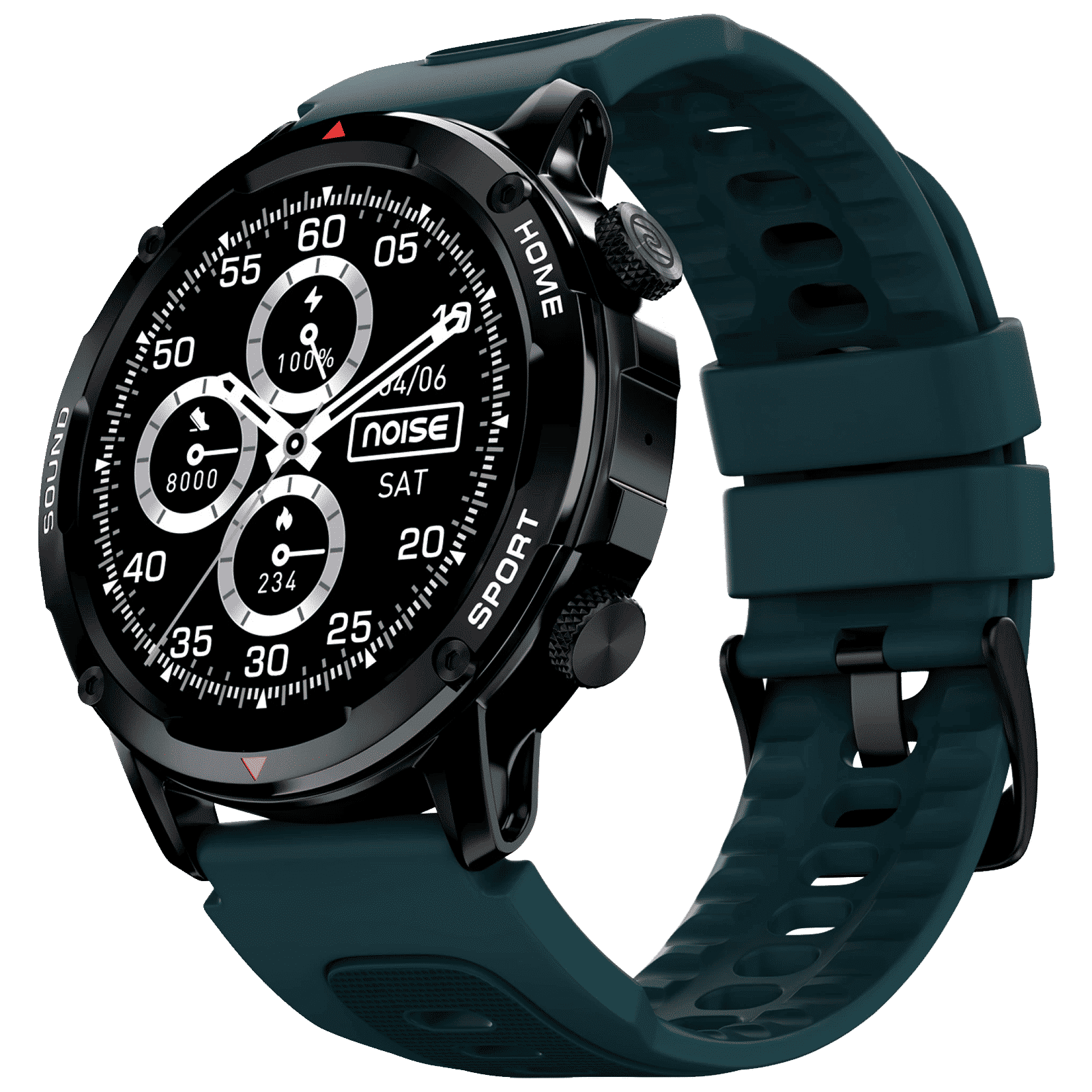 noise NoiseFit Venture Smartwatch with Bluetooth Calling (35.3mm TFT Display, IP67 Water Resistant, Teal Blue Strap)_1