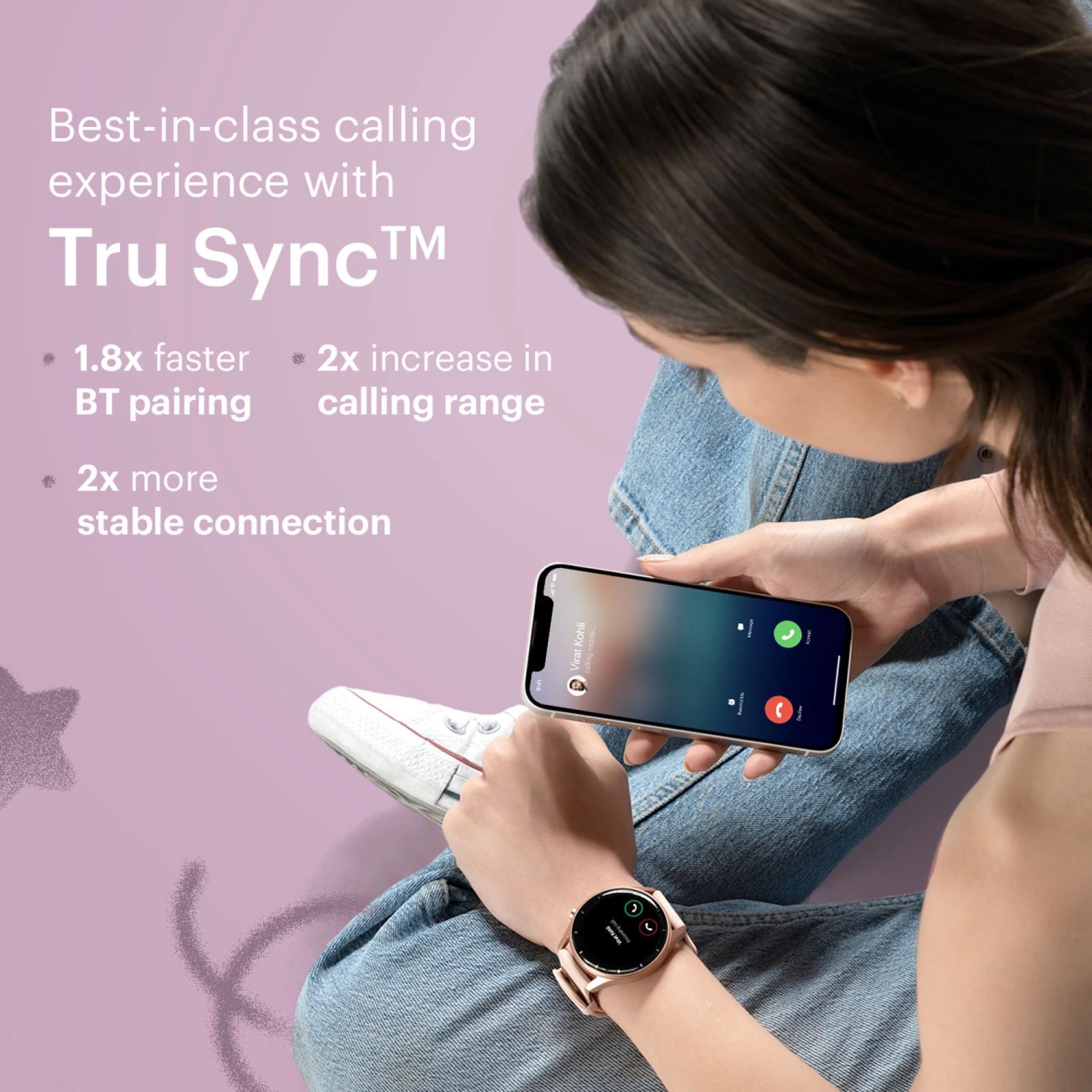 noise Fit Crew Smartwatch with Bluetooth Calling (35.05mm TFT Display, IP68 Water Resistant, Silver Grey Strap)_8