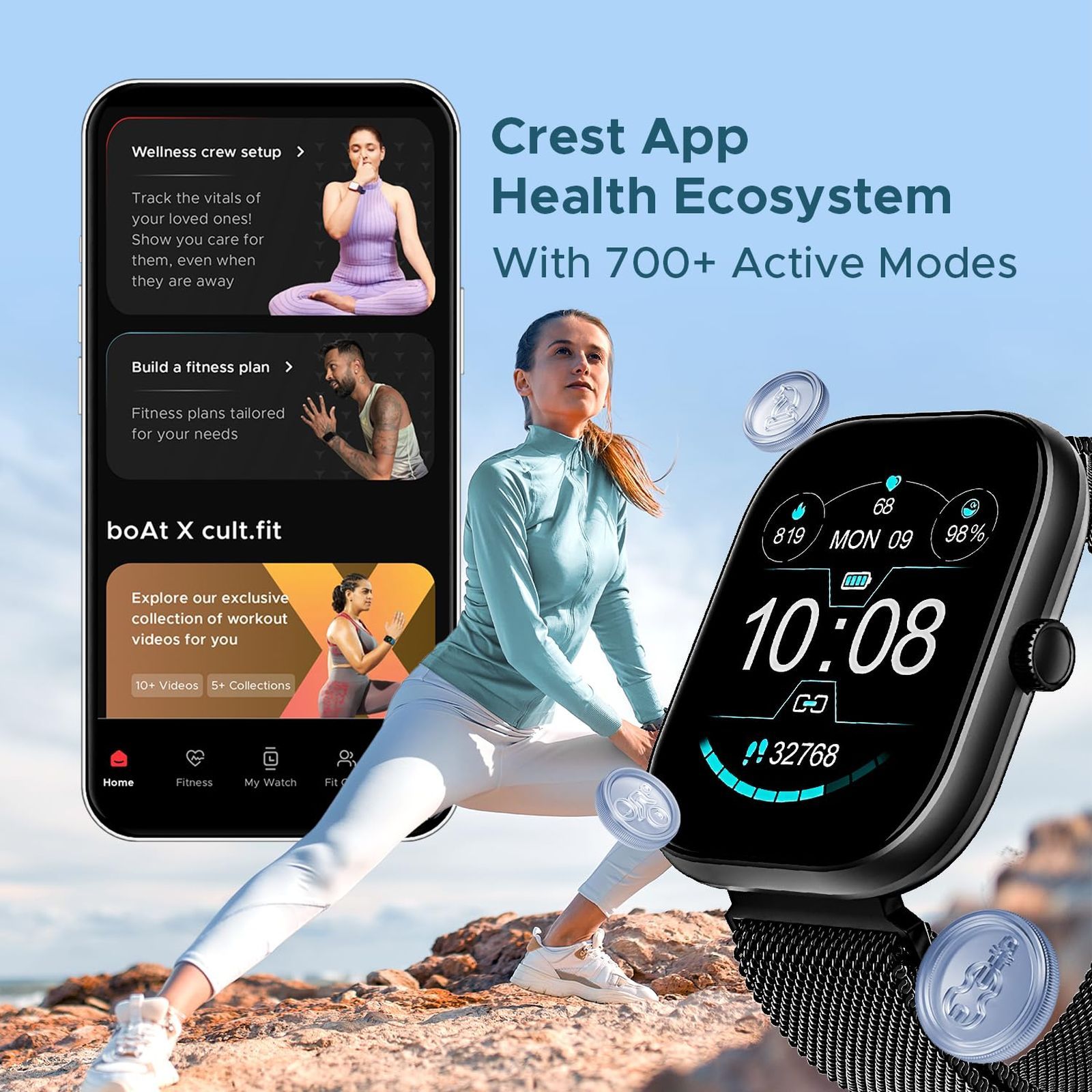 boAt Wave Sigma Smartwatch with Bluetooth Calling (51mm HD Display, IP67 Water Resistant, Metal Black Strap)_7