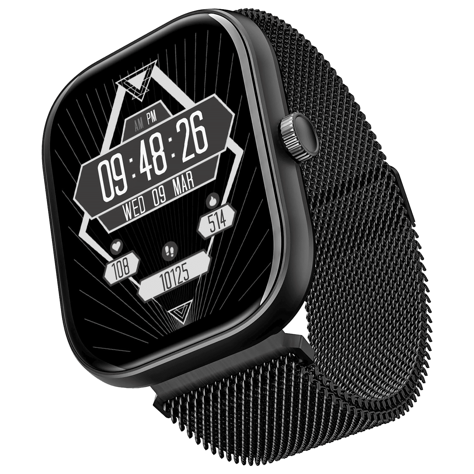 boAt Wave Sigma Smartwatch with Bluetooth Calling (51mm HD Display, IP67 Water Resistant, Metal Black Strap)_1