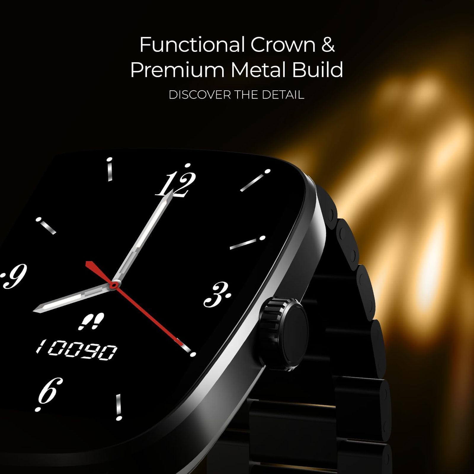 boAt Ultima Regal Smartwatch with Bluetooth Calling (51mm AMOLED Display, IP68 Water Resistant, Steel Black Strap) boAt Ultima Regal Smartwatch with Bluetooth Calling (51mm AMOLED Display, IP68 Water Resistant, Steel Black Strap)_4