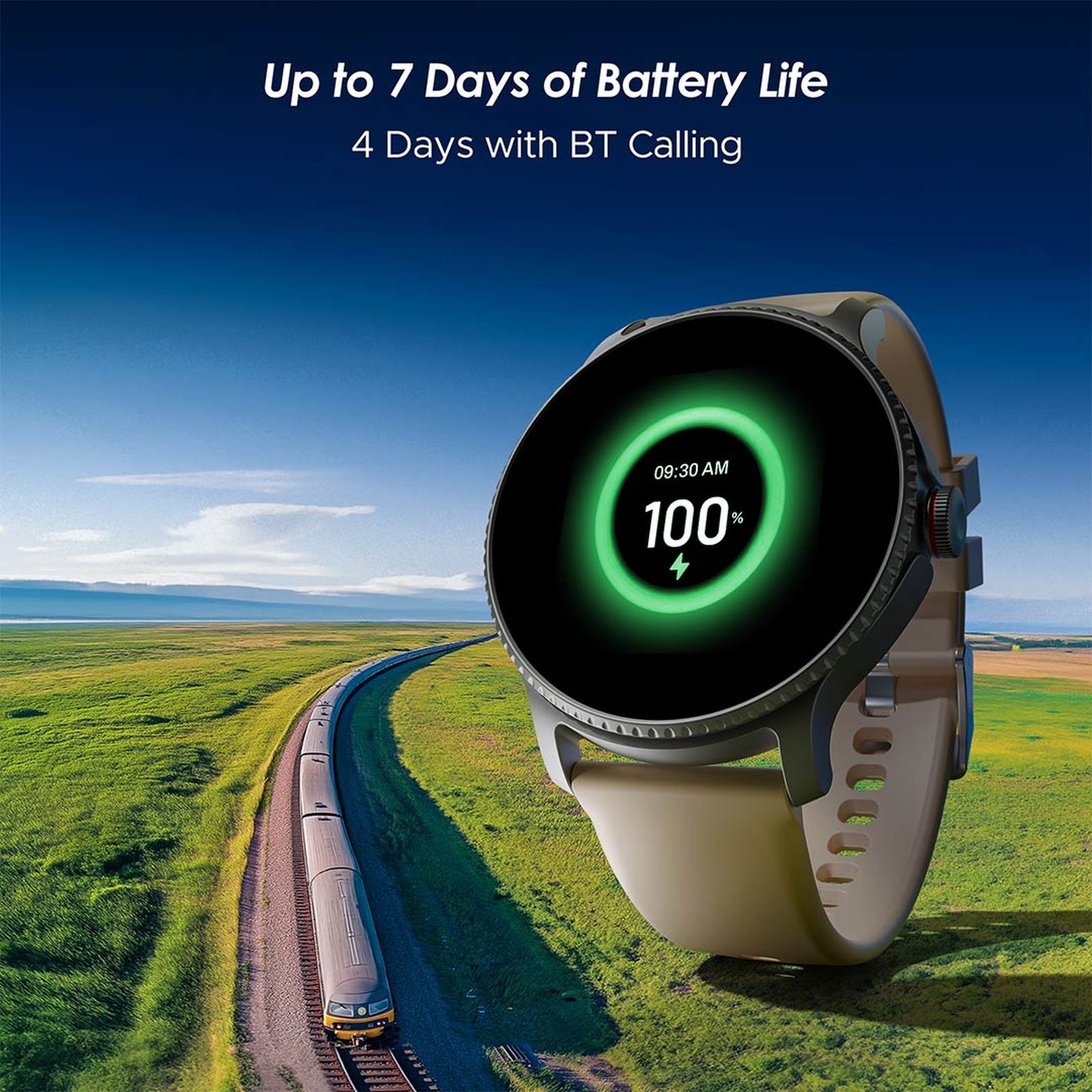 boAt Lunar Discovery Smartwatch with Bluetooth Calling (35mm HD Display, IP67 Water Resistant, Cherry Blossom Strap)_6