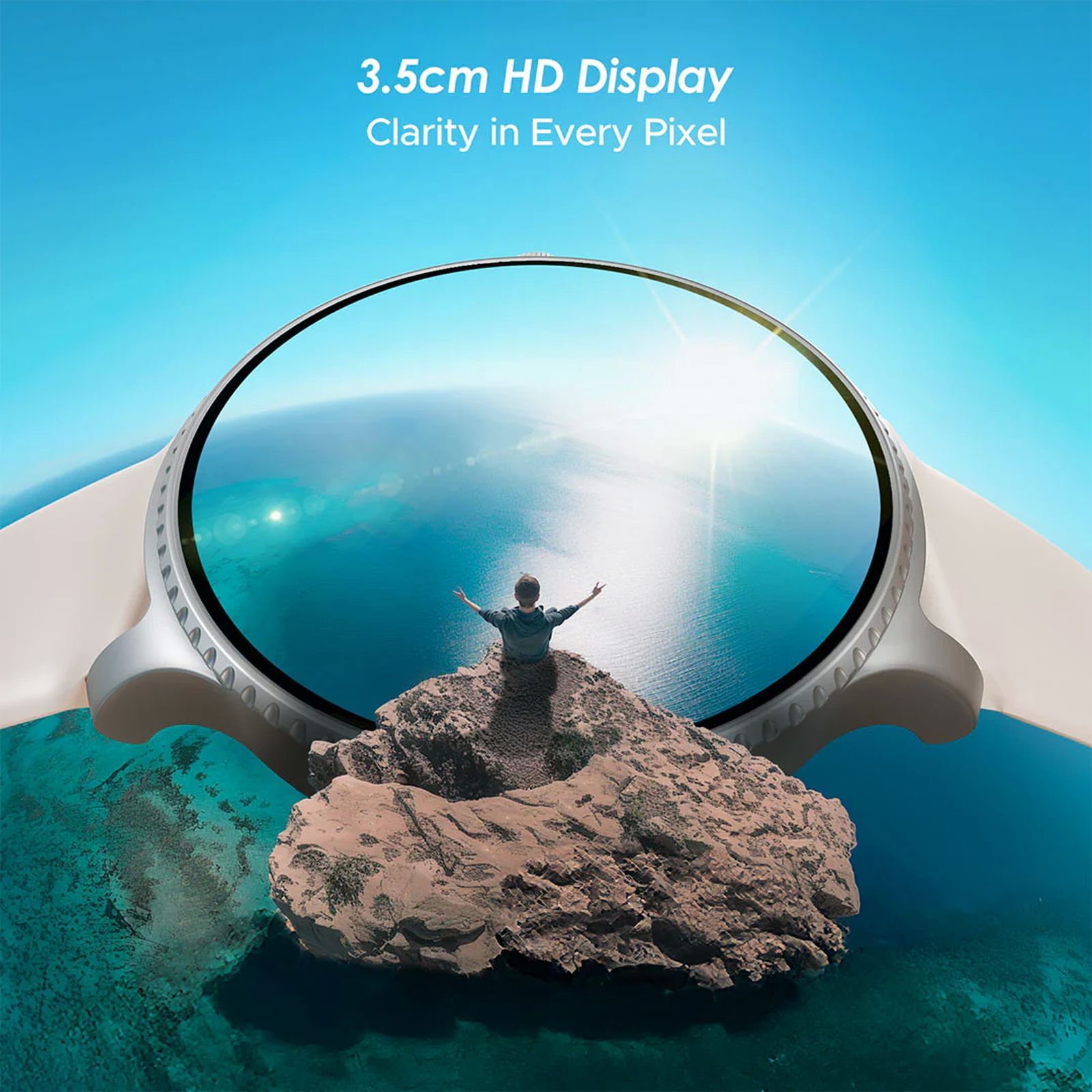 boAt Lunar Discovery Smartwatch with Bluetooth Calling (35mm HD Display, IP67 Water Resistant, Cherry Blossom Strap)_4