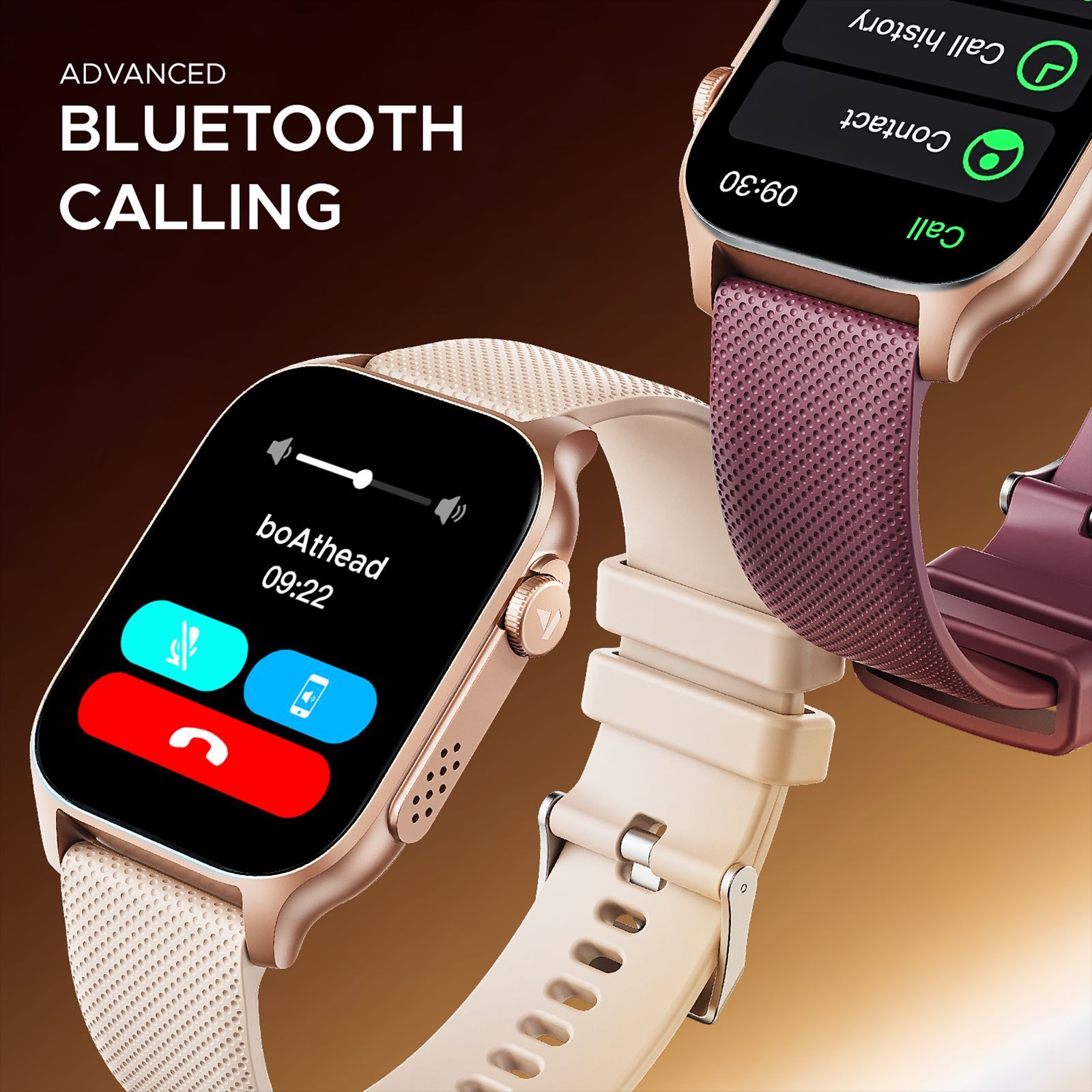 boAt Ultima Ember Smartwatch with Bluetooth Calling (49.7mm AMOLED Display, IP68 Water Resistant, Rose Gold Strap)_5