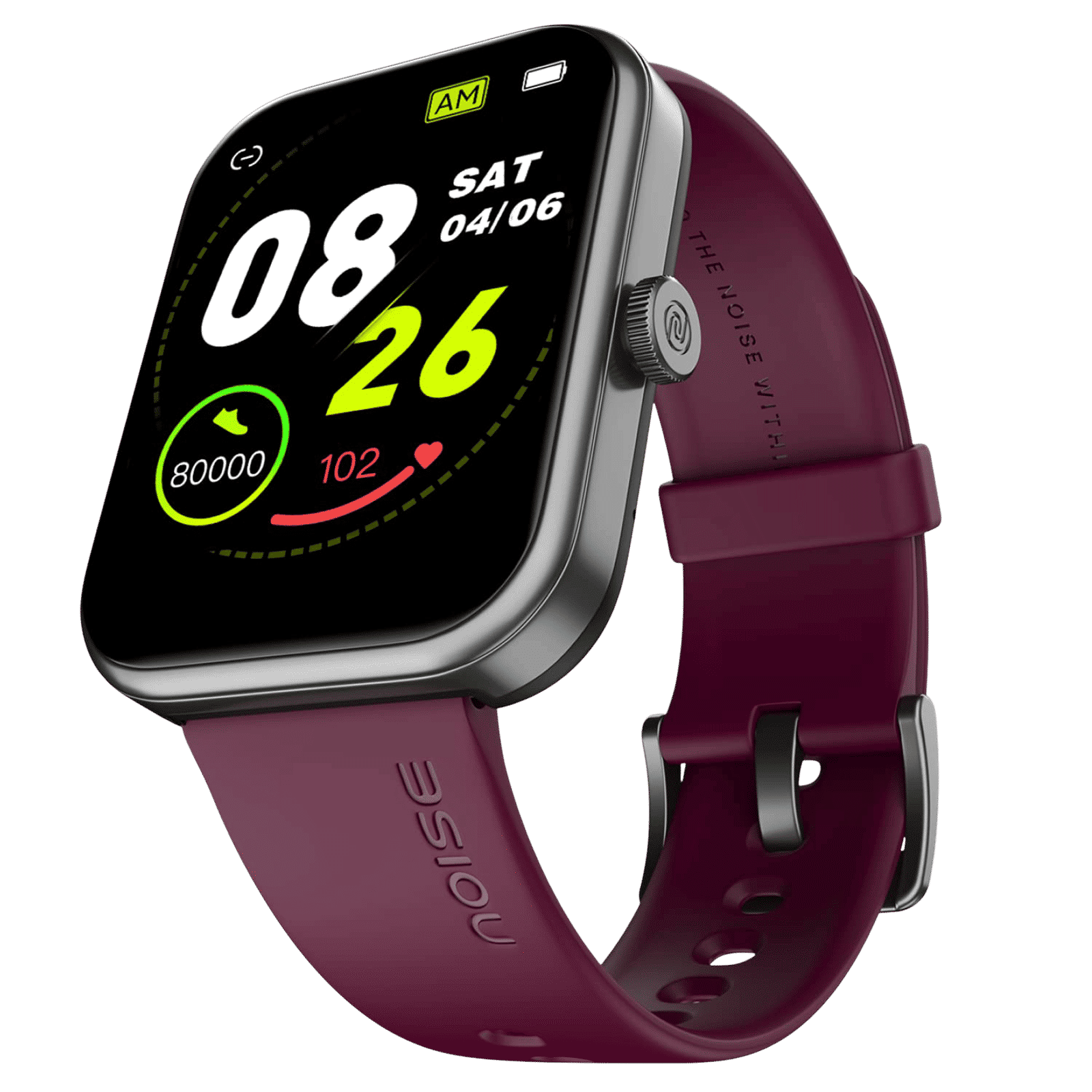 noise ColorFit Victor 2025 Smartwatch with Bluetooth Calling (46.9mm TFT LCD Display, IP68 Water Resistant, Deep Wine Strap) noise ColorFit Victor 2025 Smartwatch with Bluetooth Calling (46.9mm TFT LCD Display, IP68 Water Resistant, Deep Wine Strap)_1