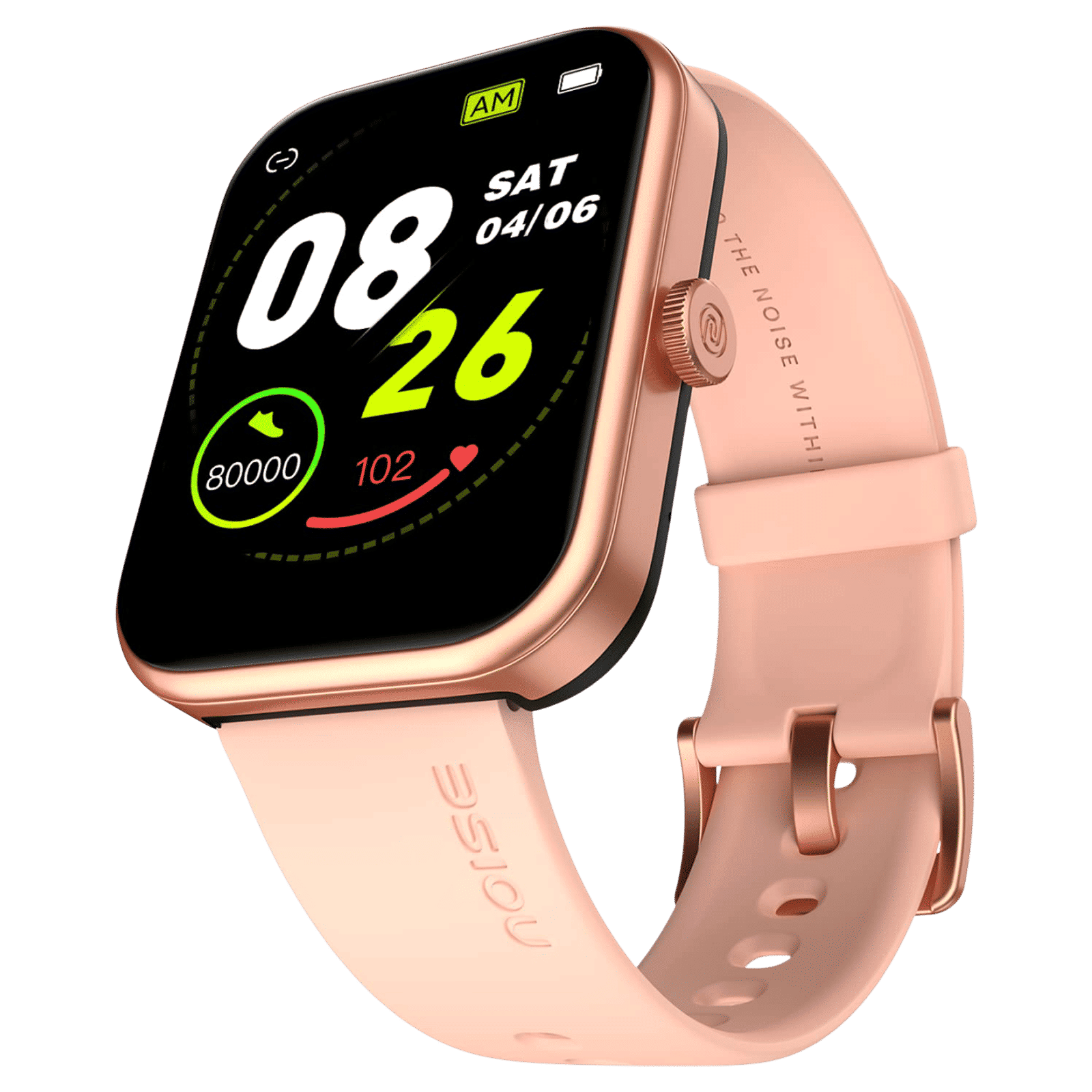 noise ColorFit Victor 2025 Smartwatch with Bluetooth Calling (46.9mm TFT LCD Display, IP68 Water Resistant, Rose Pink Strap)_1