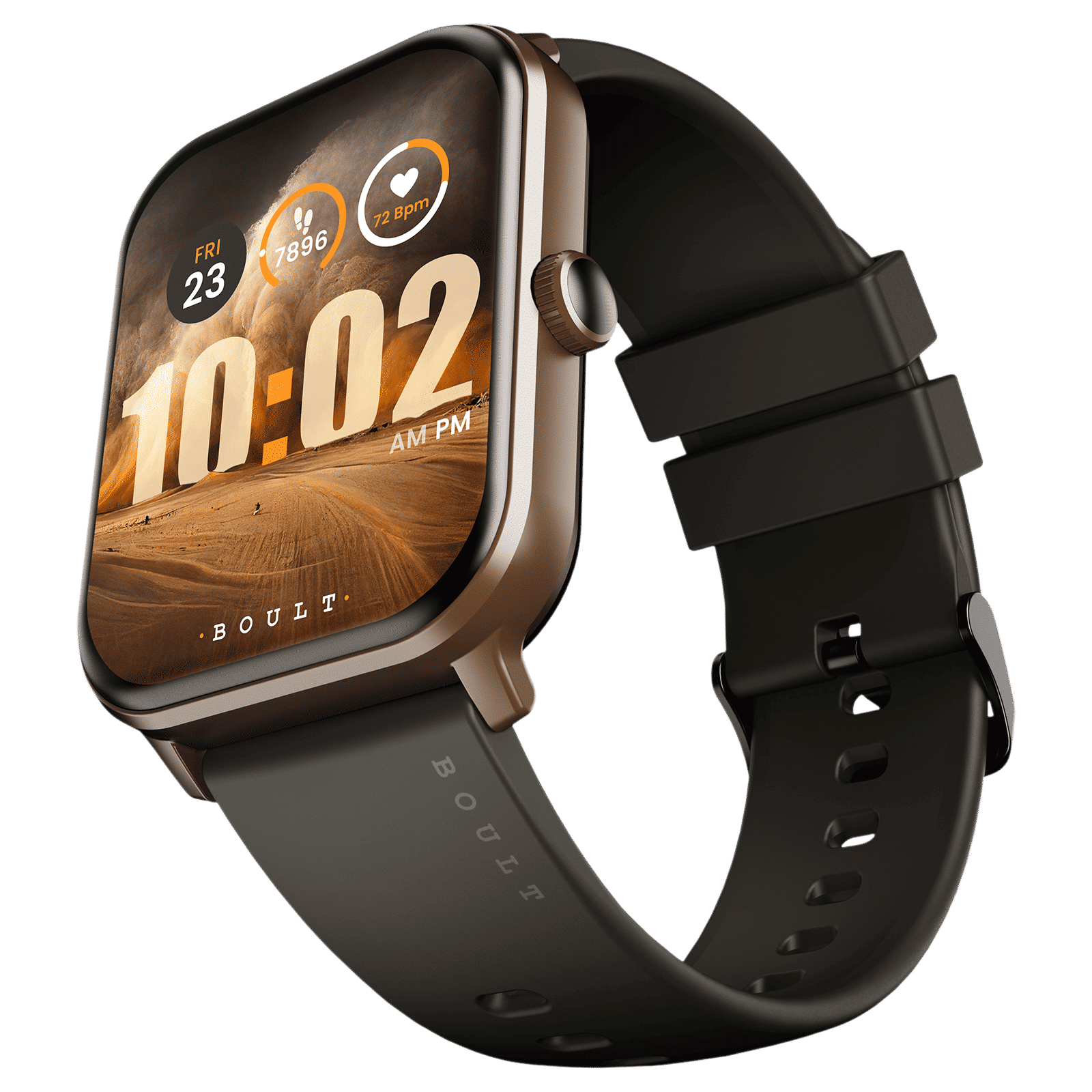 GOBOULT Dive Plus Smartwatch with Bluetooth Calling (46.9mm HD Display, IP68 Water Resistant, Black Coffee Strap) GOBOULT Dive Plus Smartwatch with Bluetooth Calling (46.9mm HD Display, IP68 Water Resistant, Black Coffee Strap)_1