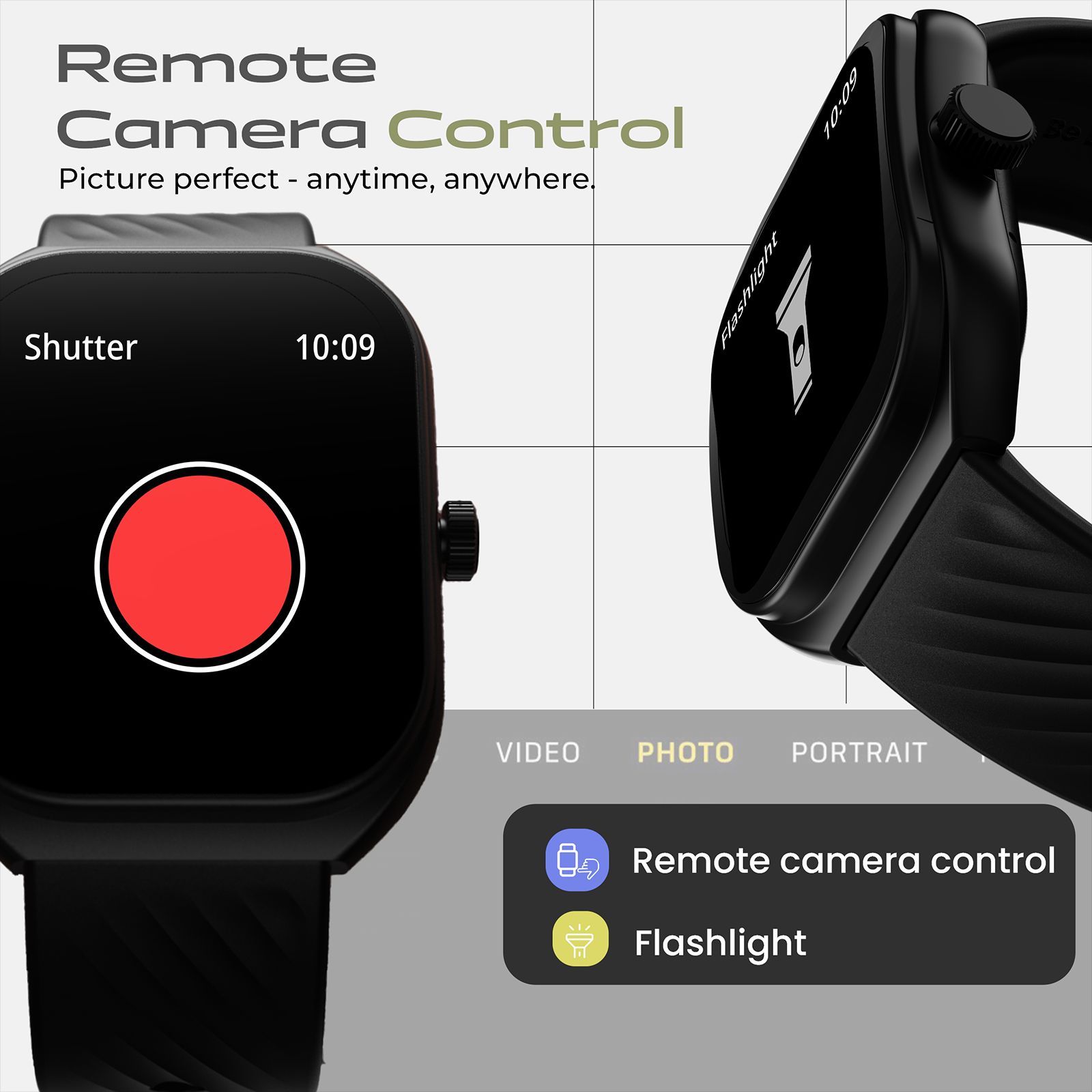 GOBOULT Kliff Smartwatch with Bluetooth Calling (51.05mm HD Display, IP68 Water Resistant, Raven Black Strap)_12