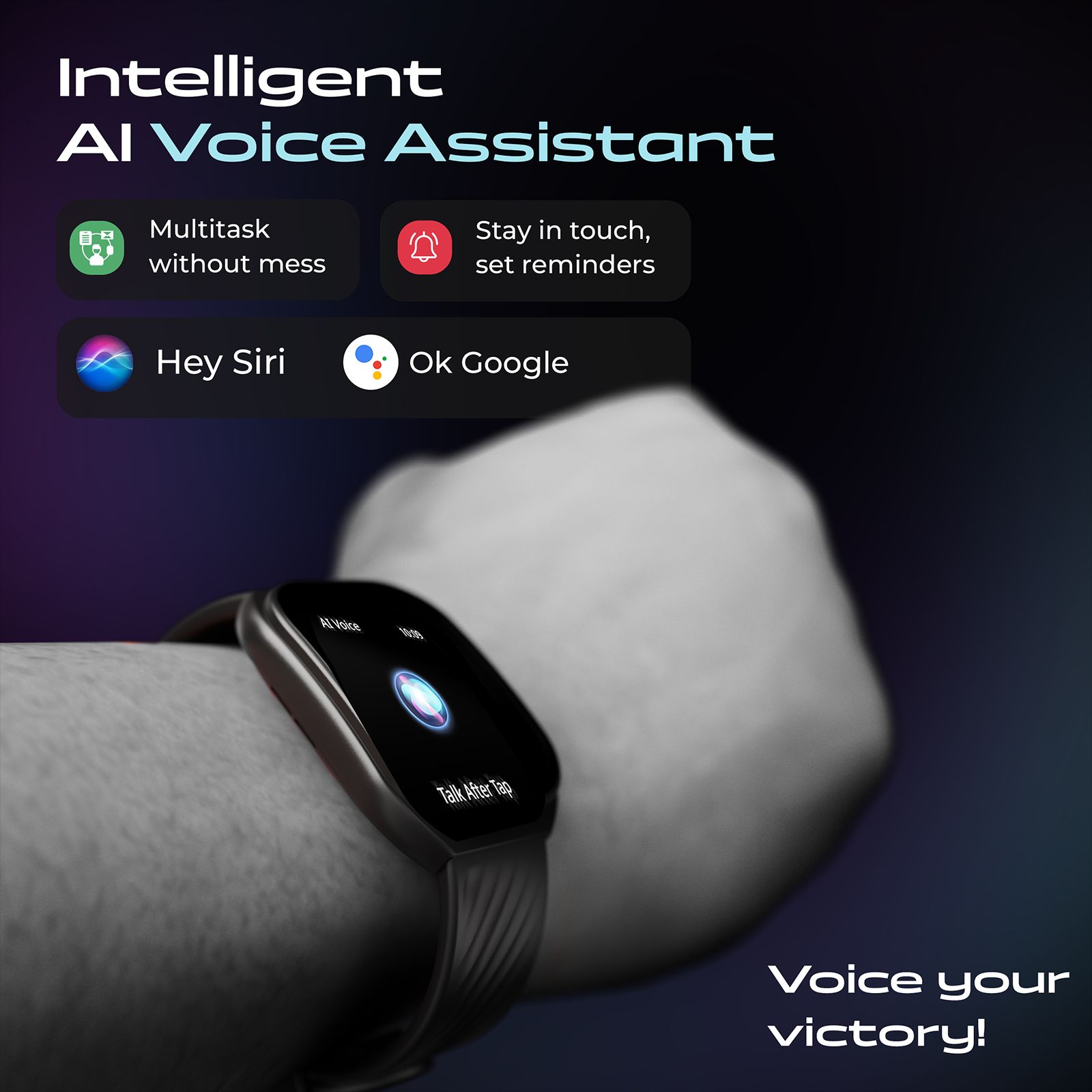 GOBOULT Kliff Smartwatch with Bluetooth Calling (51.05mm HD Display, IP68 Water Resistant, Raven Black Strap)_15