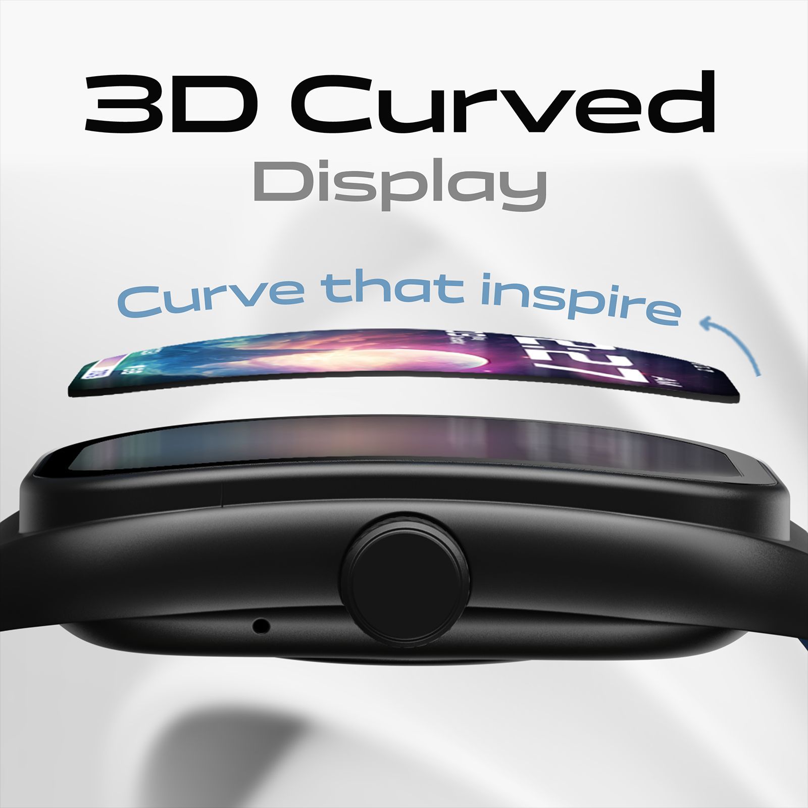 GOBOULT Kliff Smartwatch with Bluetooth Calling (51.05mm HD Display, IP68 Water Resistant, Raven Black Strap)_17