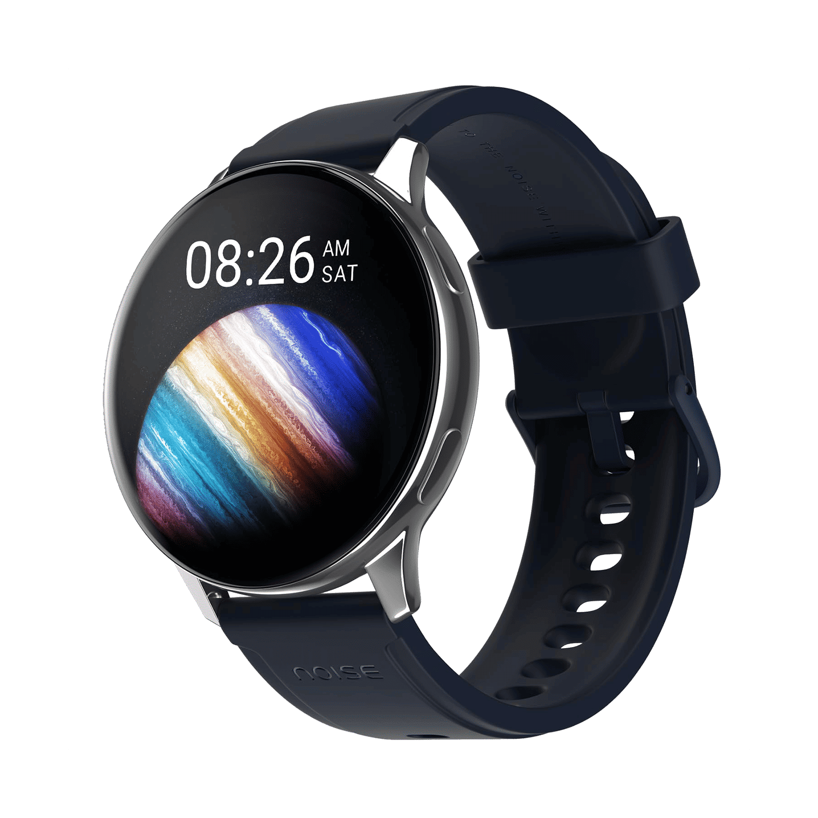 Noise Vortex Plus Smartwatch with Bluetooth Calling (37mm AMOLED Display, IP68 Water Resistant, Space Blue Strap)_1