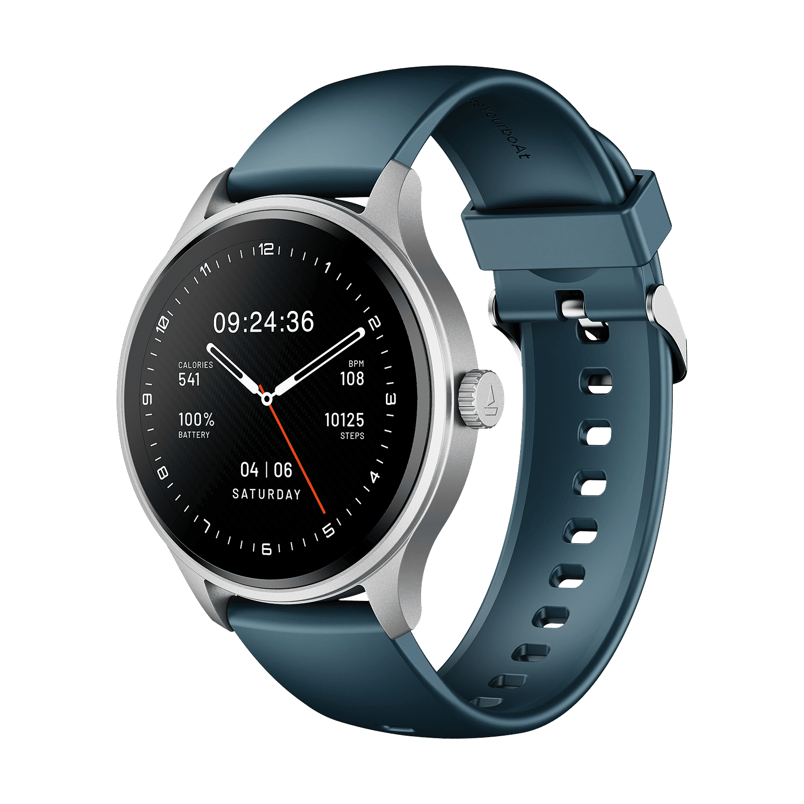 boAt Lunar Orbit 2 Smartwatch with Bluetooth Calling (35.3mm AMOLED Display, IP68 Water Resistance, Ocean Blue Strap)_1