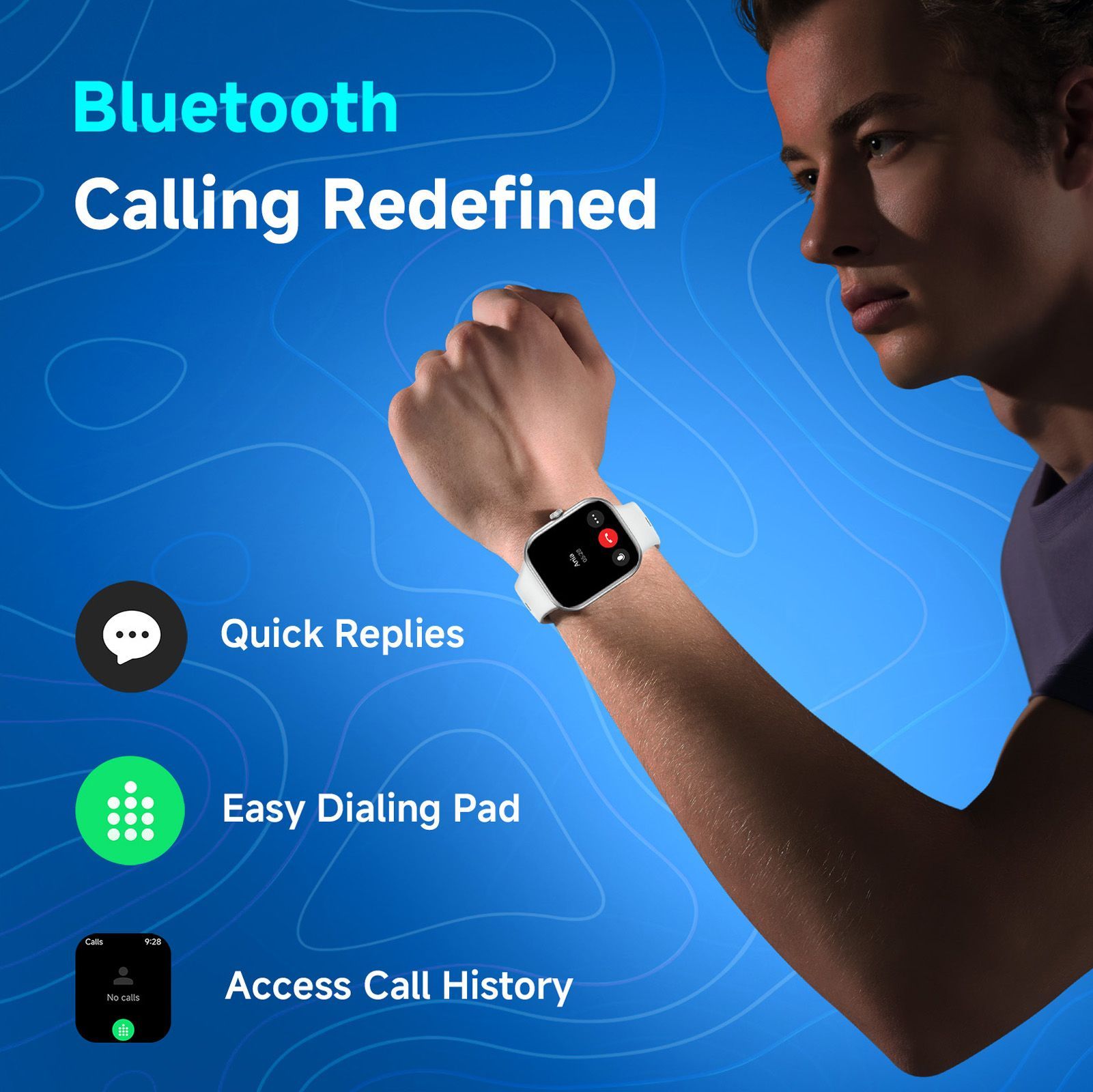 Redmi Move Bluetooth Android 6.0 Smartwatch (47mm AMOLED Display, 140+ Sports Modes, Quick Release TPU Gold Rush Strap)_12