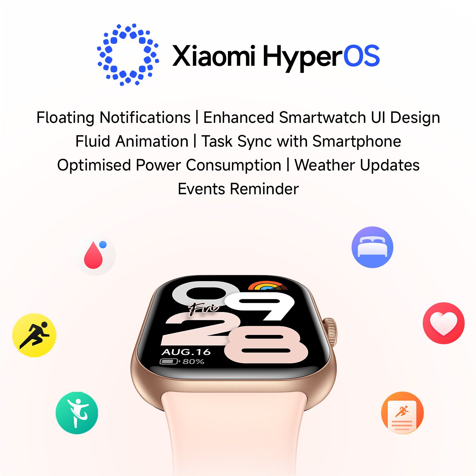 Redmi Move Bluetooth Android 6.0 Smartwatch (47mm AMOLED Display, 140+ Sports Modes, Quick Release TPU Silver Sprint Strap)_13