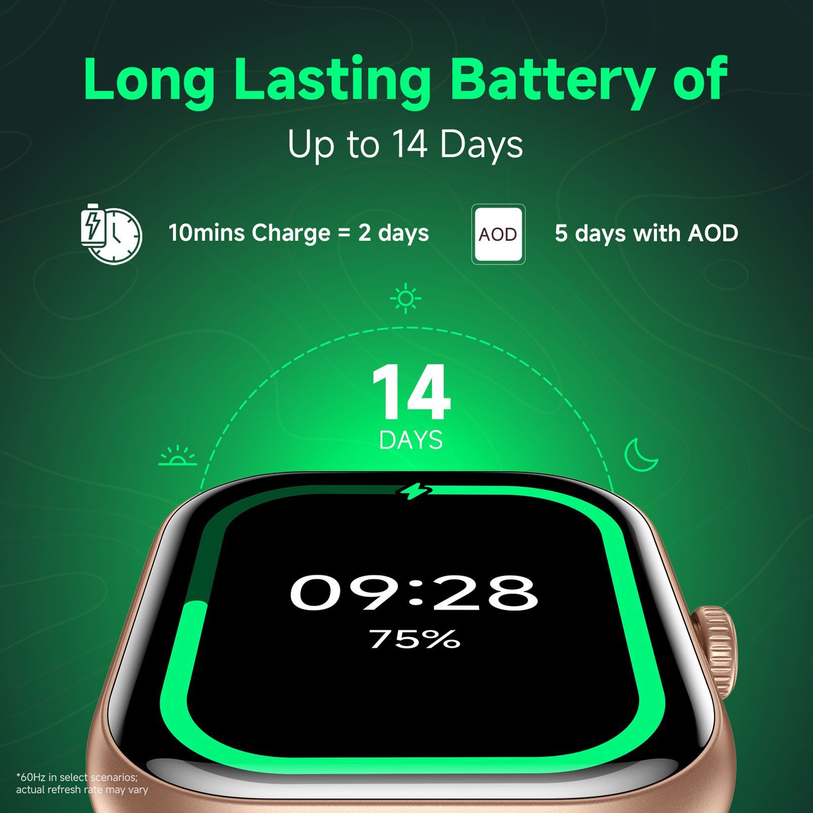 Redmi Move Bluetooth Android 6.0 Smartwatch (47mm AMOLED Display, 140+ Sports Modes, Quick Release TPU Blue Blaze Strap)_9