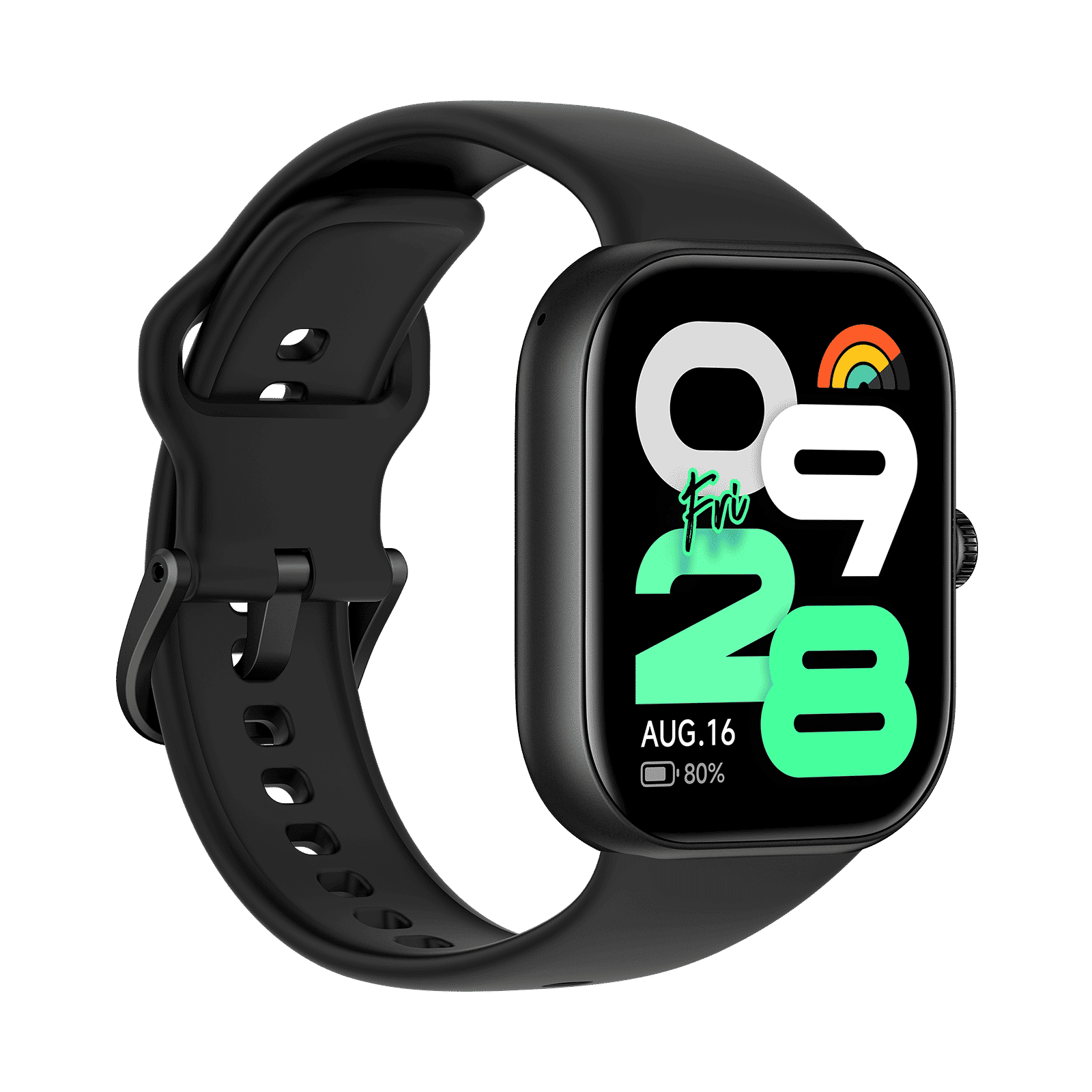 Redmi Move Bluetooth Android 6.0 Smartwatch (47mm AMOLED Display, 140+ Sports Modes, Quick Release TPU Black Drift Strap)_2