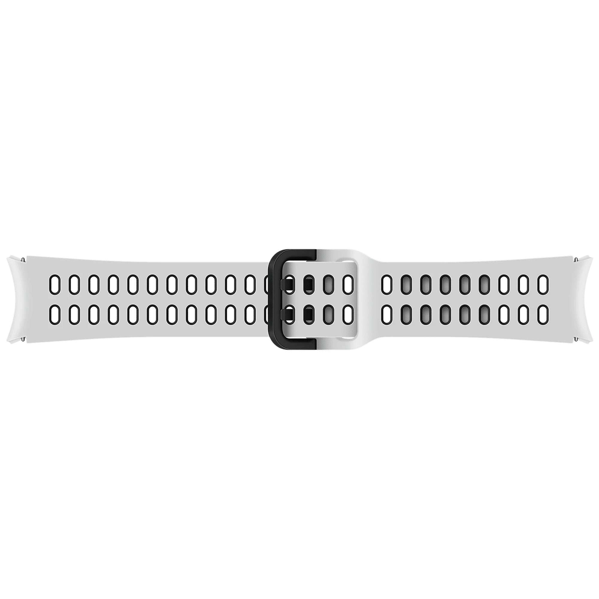 SAMSUNG Extreme Silicon Sport Band for SAMSUNG Galaxy Watch 4 (20mm, M / L) (Breathable Fabric, White)_3