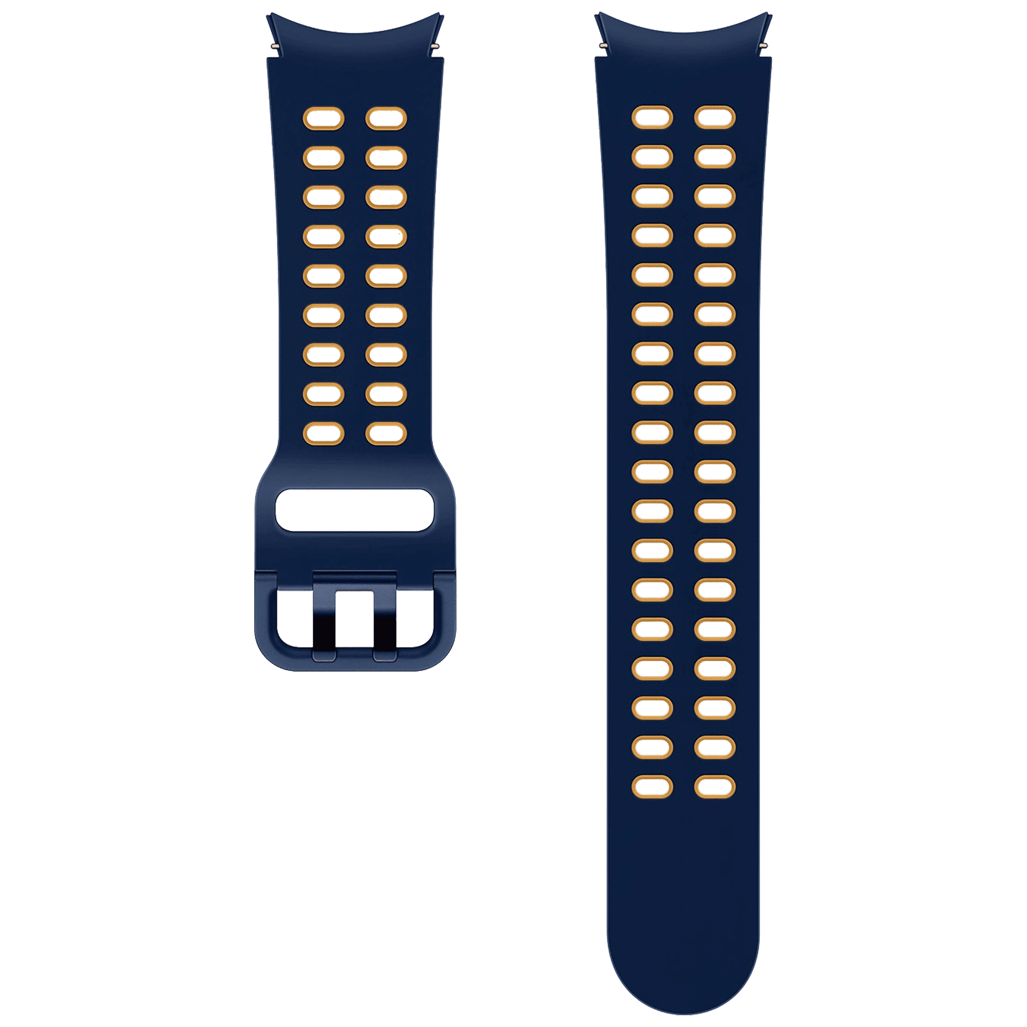 SAMSUNG Extreme Silicon Sport Band for SAMSUNG Galaxy Watch4 & Watch4 Classic (20mm, M / L) (Breathable Fabric, Navy)_1