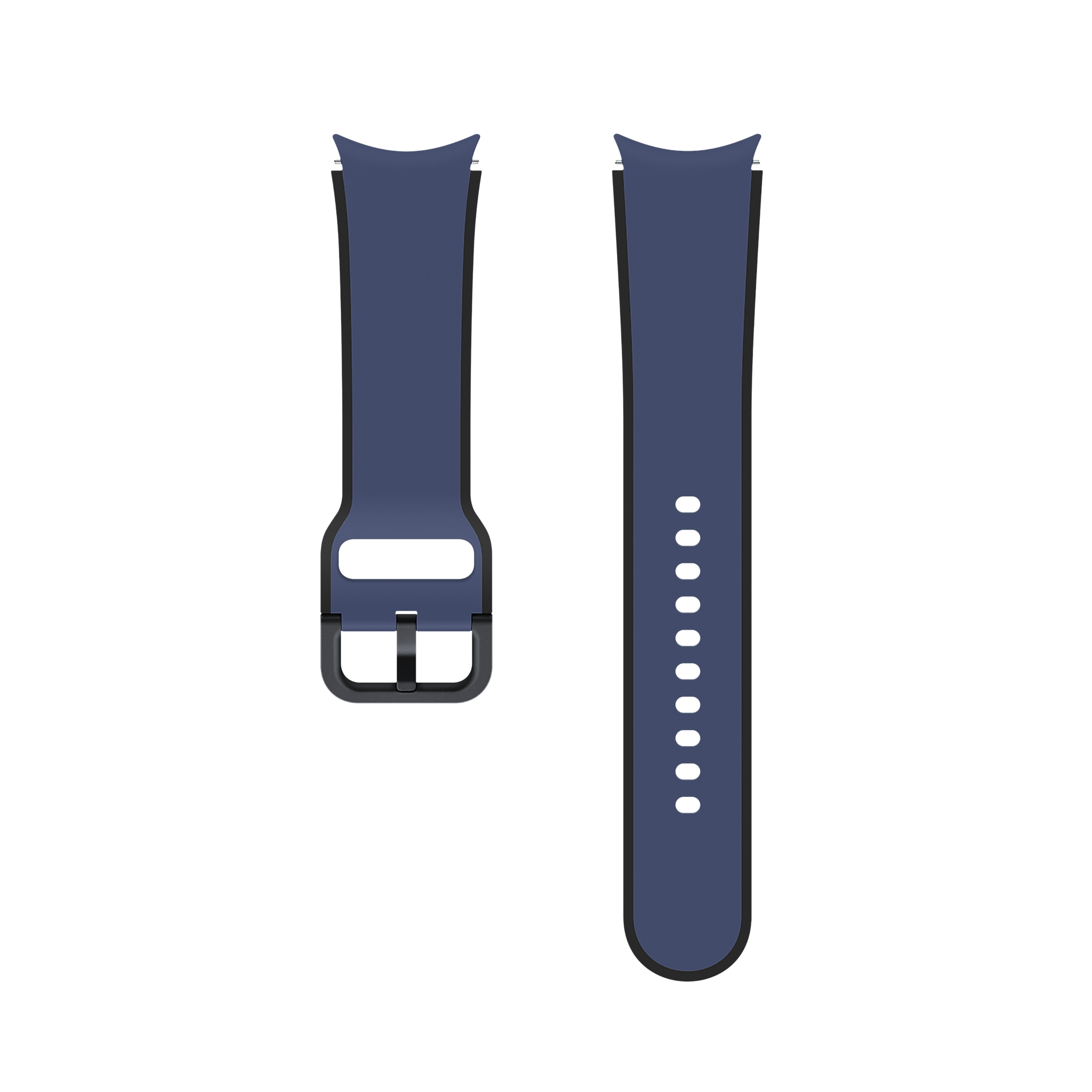 SAMSUNG Fluoroelastomer Strap for SAMSUNG Galaxy Watch4, Watch4 Classic, Watch5 & Watch5 Pro (Two-Tone Design, Navy)_1