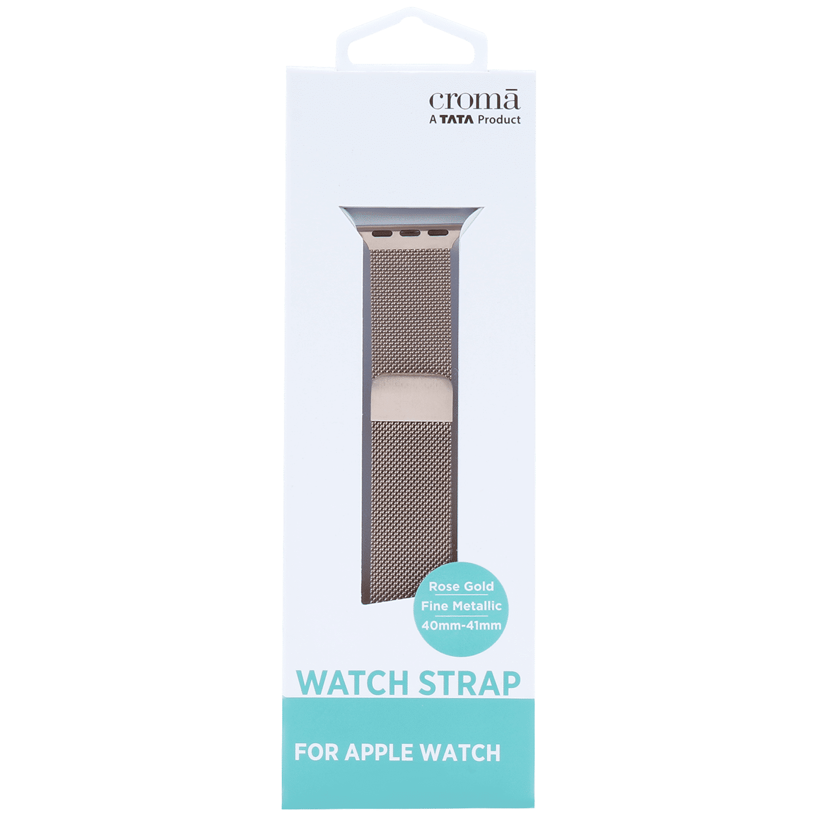 Croma Fine Metallic Strap for Apple iWatch (38mm / 40mm / 41mm) (Apple Compatible, Golden) Croma Fine Metallic Strap for Apple iWatch (38mm / 40mm / 41mm) (Apple Compatible, Golden)_5