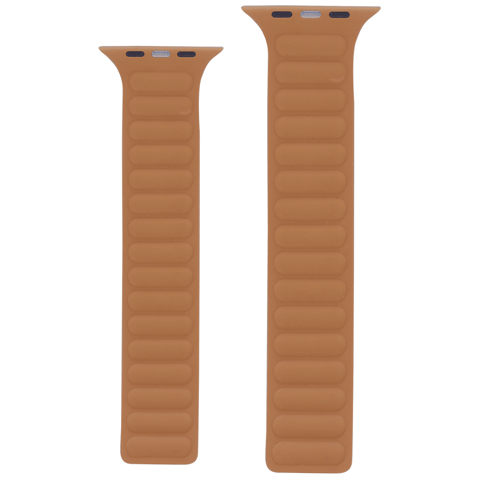 Croma Magnetic Strap for Apple iWatch (42mm / 44mm / 45mm) (Apple Compatible, Blue and Tan)_2