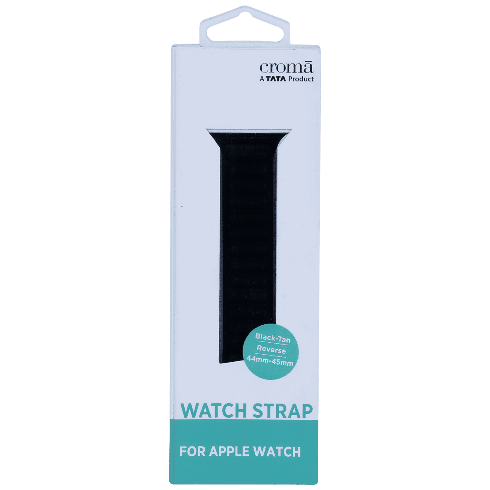 Croma Magnetic Strap for Apple iWatch (42mm / 44mm / 45mm) (Apple Compatible, Black and Tan)_5
