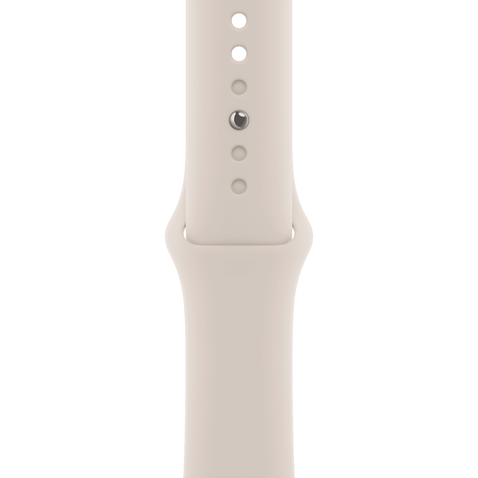 Apple Fluoroelastomer Sport Band for Apple Watch (42mm / 44mm / 45mm / 49mm, M/L) (Durable & Strong, Starlight)_1