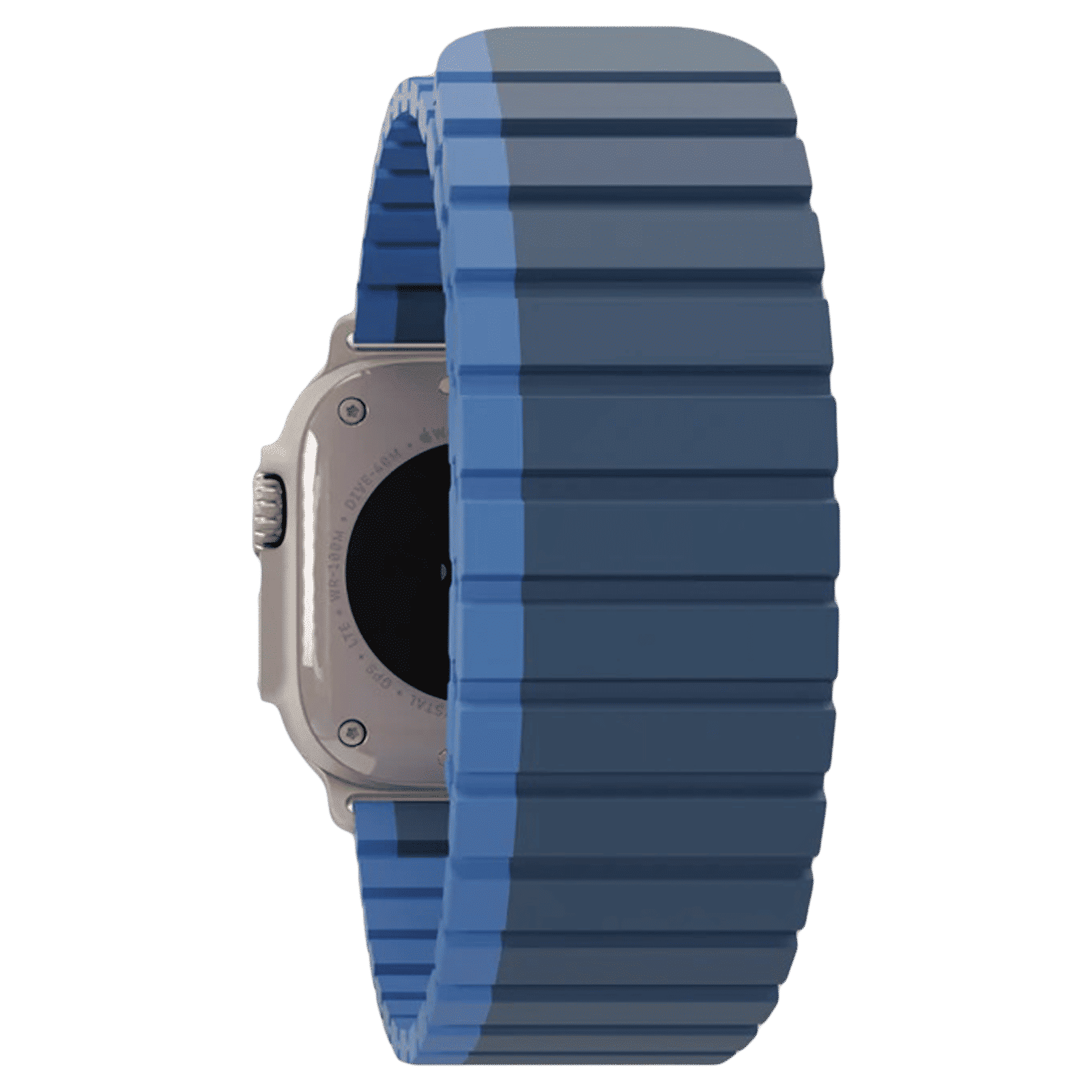 GRIPP Dual Reverser Silicon Magnetic Strap for Apple Watch Ultra 2, Watch Ultra, Watch Series SE, 4, 5, 6, 7, 8, 9 & 10 (44mm / 45mm / 46mm / 49mm) (Lightweight, Dark Blue & Light Blue)_6