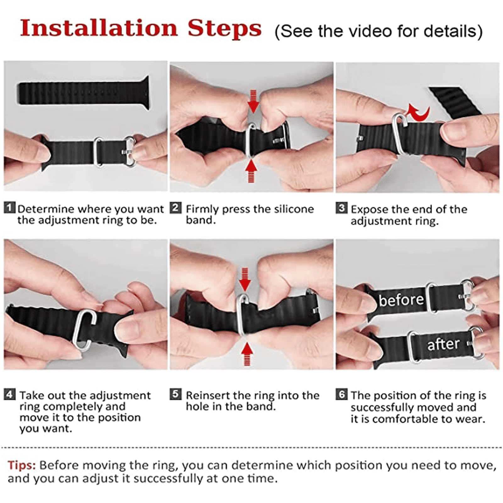 Muvtech Active Silicone Strap For Apple iWatch (42mm / 44mm / 45mm / 49mm) (High Quality Metal Buckle, Blue)_4