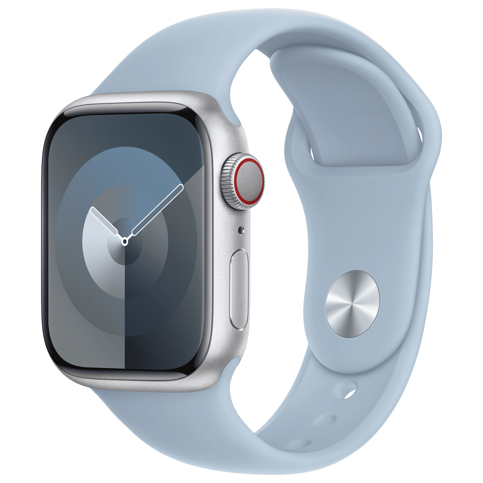 Apple Fluoroelastomer Sport Band for Apple Watch (38mm / 40mm / 41mm, M/L) (Durable and Strong, Light Blue)_2