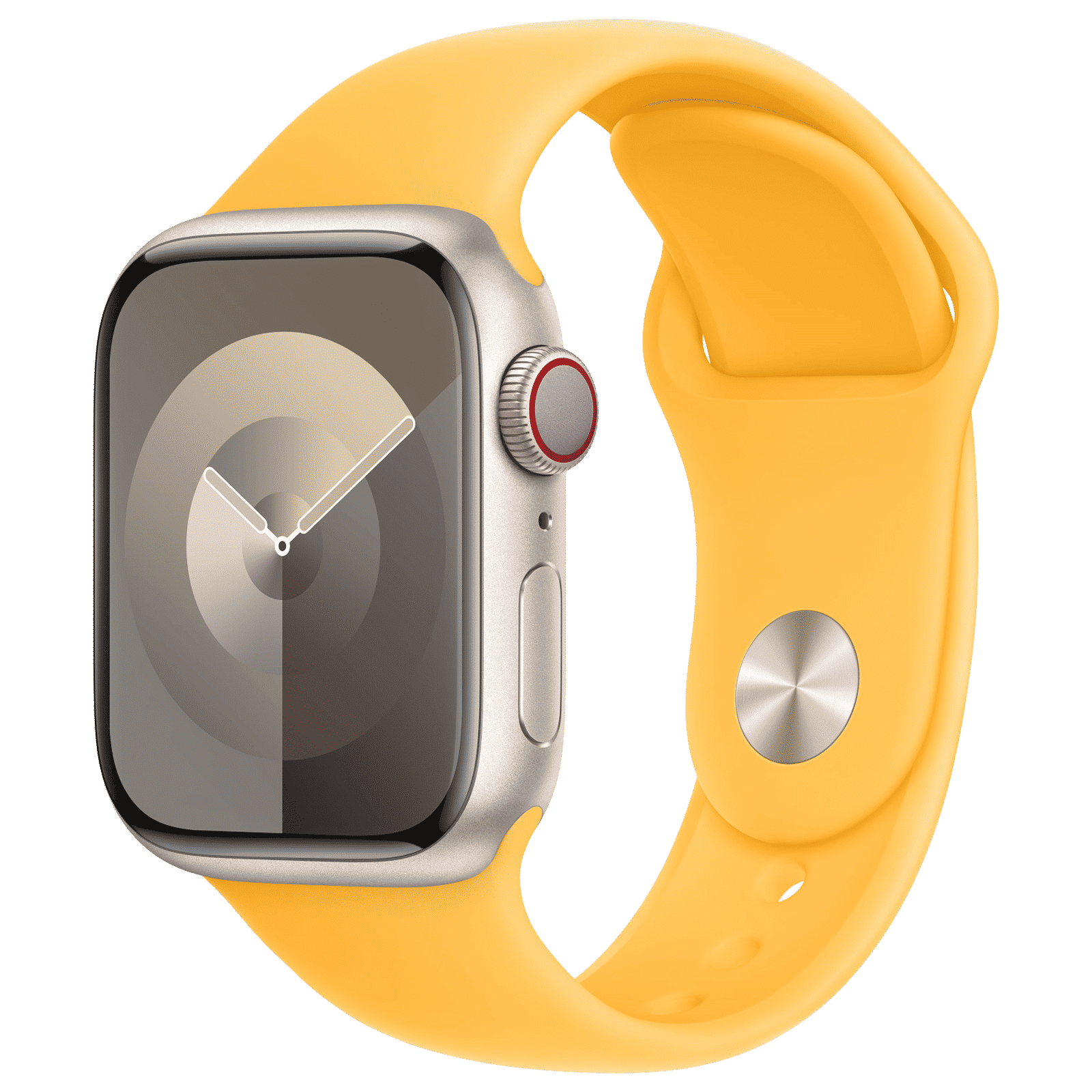 Apple Fluoroelastomer Sport Band for Apple Watch (38mm / 40mm / 41mm, M/L) (Durable and Strong, Sunshine)_2