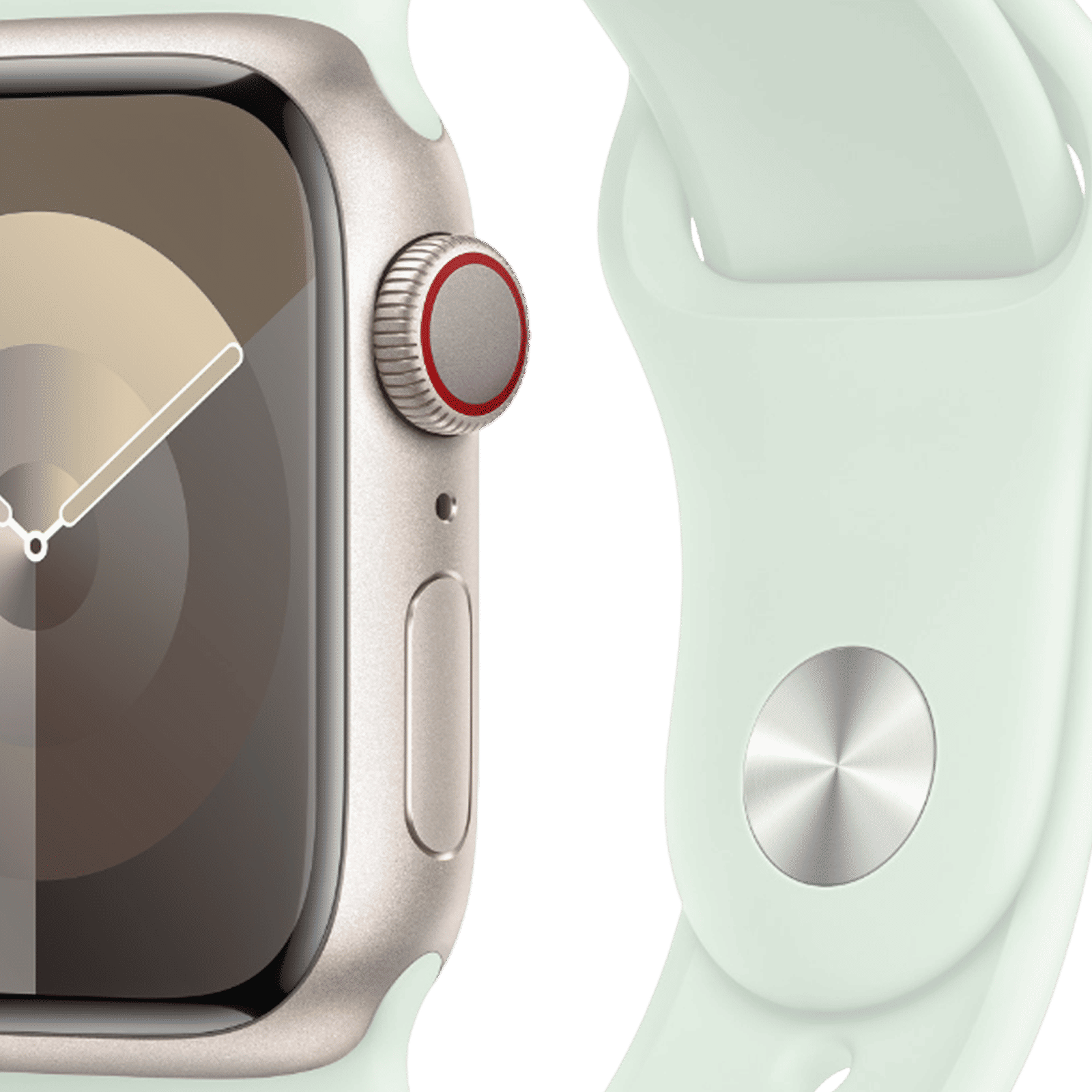 Apple Fluoroelastomer Sport Band for Apple Watch (38mm / 40mm / 41mm, M/L) (Durable and Strong, Soft Mint)_4