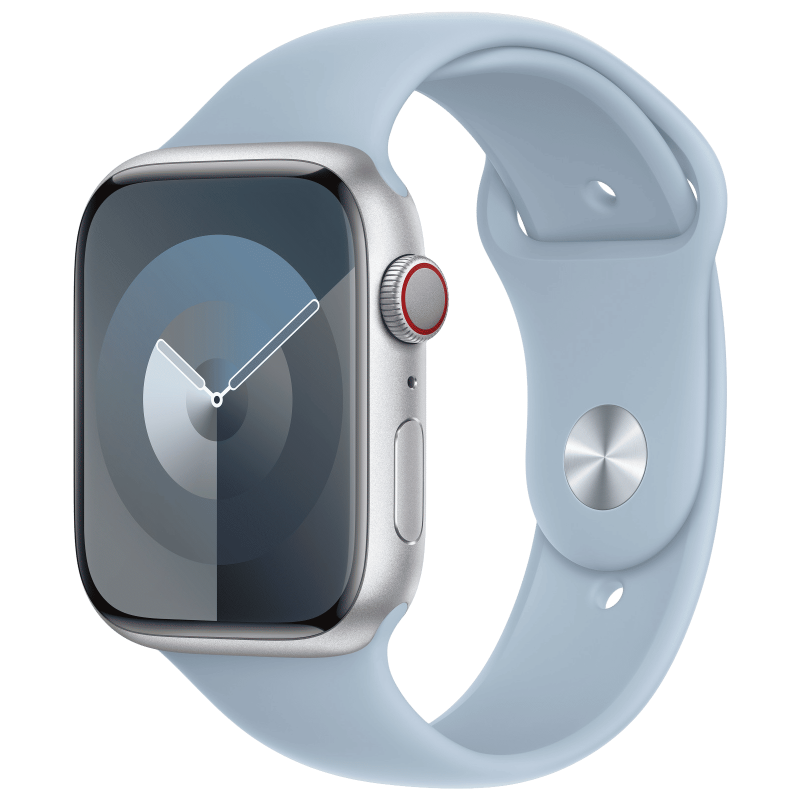 Apple Fluoroelastomer Sport Band for Apple Watch (42mm / 44mm / 45mm / 49mm, M/L) (Durable and Strong, Light Blue)_2