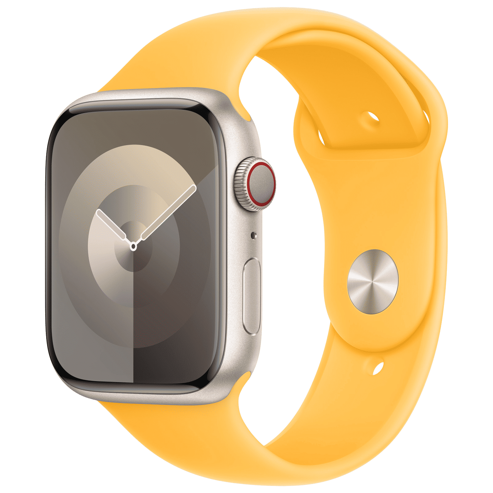 Apple Fluoroelastomer Sport Band for Apple Watch (42mm / 44mm / 45mm / 49mm, S/M) (Durable and Strong, Sunshine)_2
