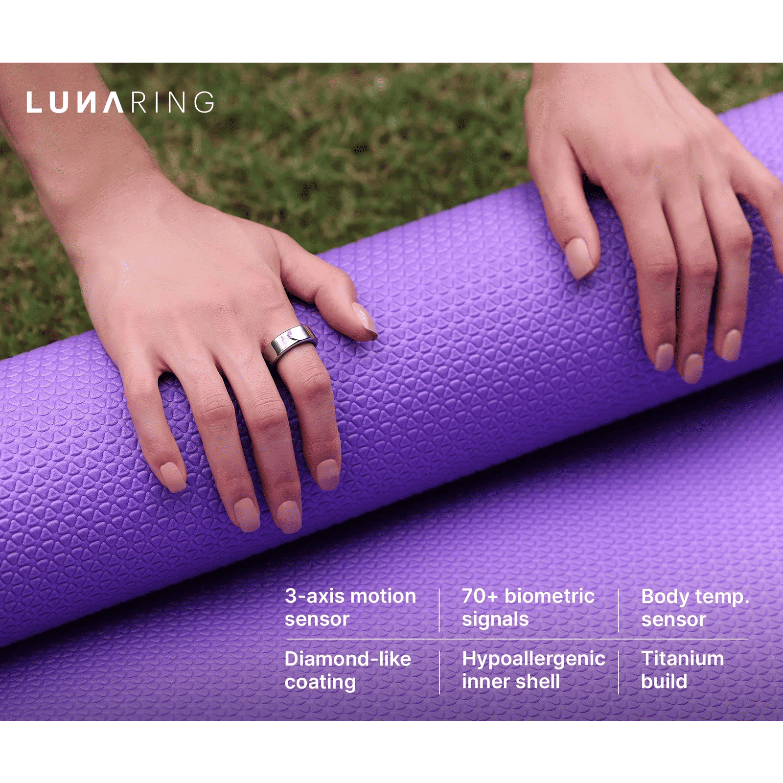 noise Luna Smart Ring with Activity Tracker (Size 10, Upto 100 Meter Water Resistant, Midnight Black)_5