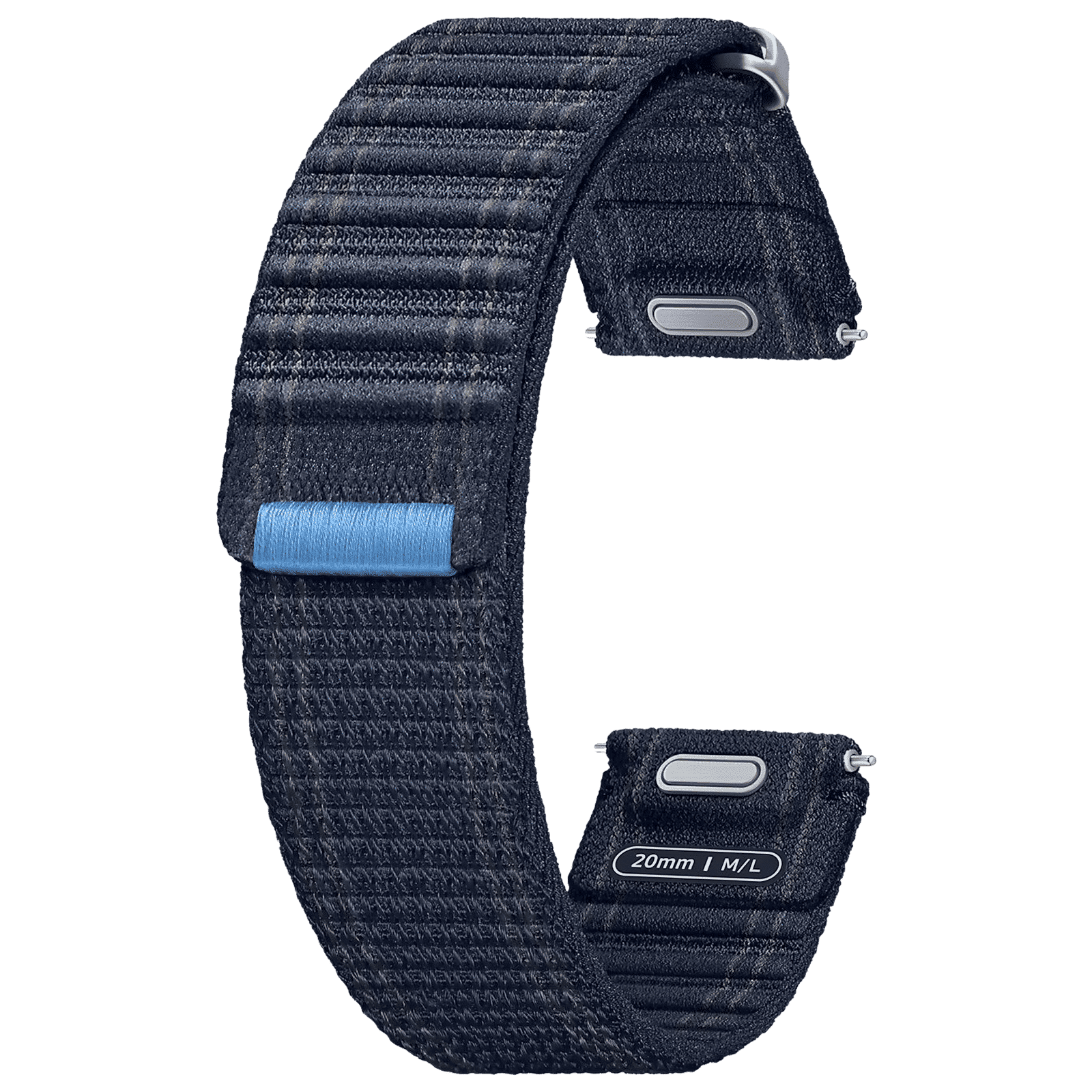 SAMSUNG ET-SVL31LNEGIN Nylon Fabric Band for SAMSUNG Galaxy Watch7, Watch4, Watch4 Classic, Watch5, Watch 5 Pro, Watch6 & Watch6 Classic (M/L) (Effortless Style, Navy)_1
