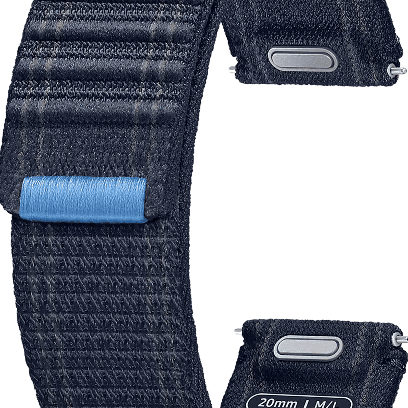 SAMSUNG ET-SVL31LNEGIN Nylon Fabric Band for SAMSUNG Galaxy Watch7, Watch4, Watch4 Classic, Watch5, Watch 5 Pro, Watch6 & Watch6 Classic (M/L) (Effortless Style, Navy)_4