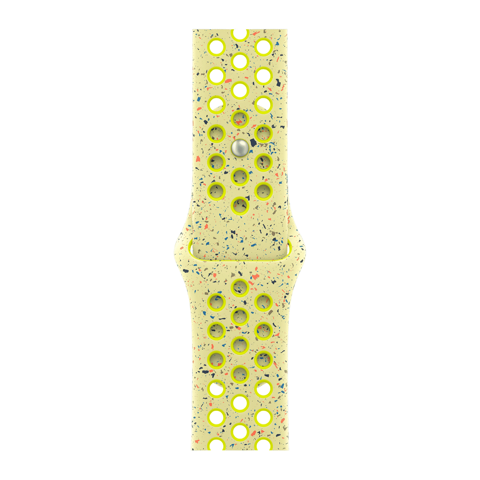 Apple Aluminium & Fluoroelastomer Nike Sport Band for Apple Watch (38mm / 40mm / 41mm, S/M) (Durable & Strong, Volt Splash) Apple Aluminium & Fluoroelastomer Nike Sport Band for Apple Watch (38mm / 40mm / 41mm, S/M) (Durable & Strong, Volt Splash)_1