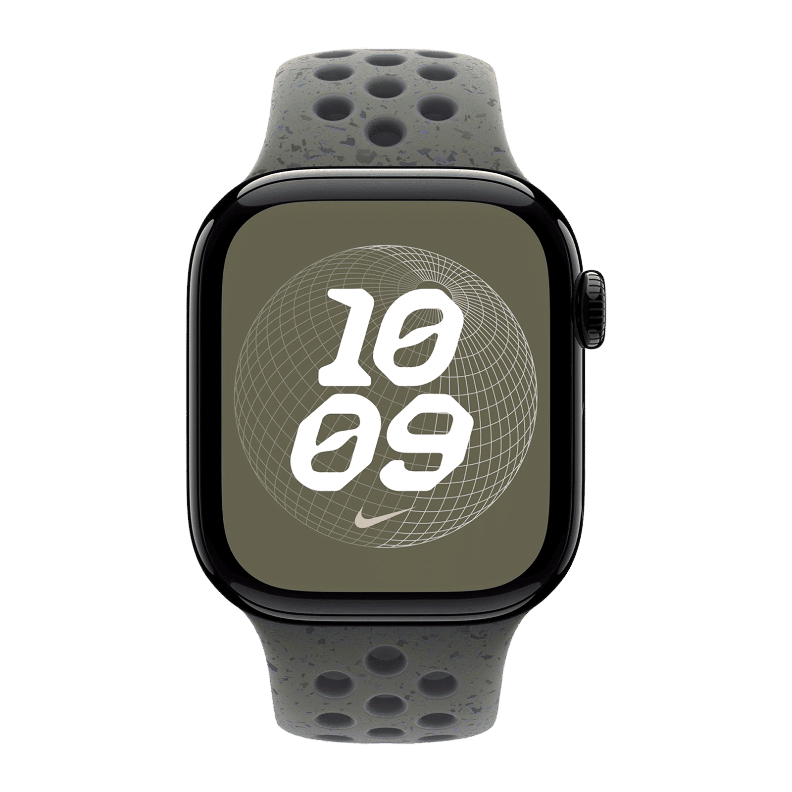 Apple Aluminium & Fluoroelastomer Nike Sport Band for Apple Watch (38mm / 40mm / 41mm, S/M) (Durable & Strong, Cargo Khaki)_3