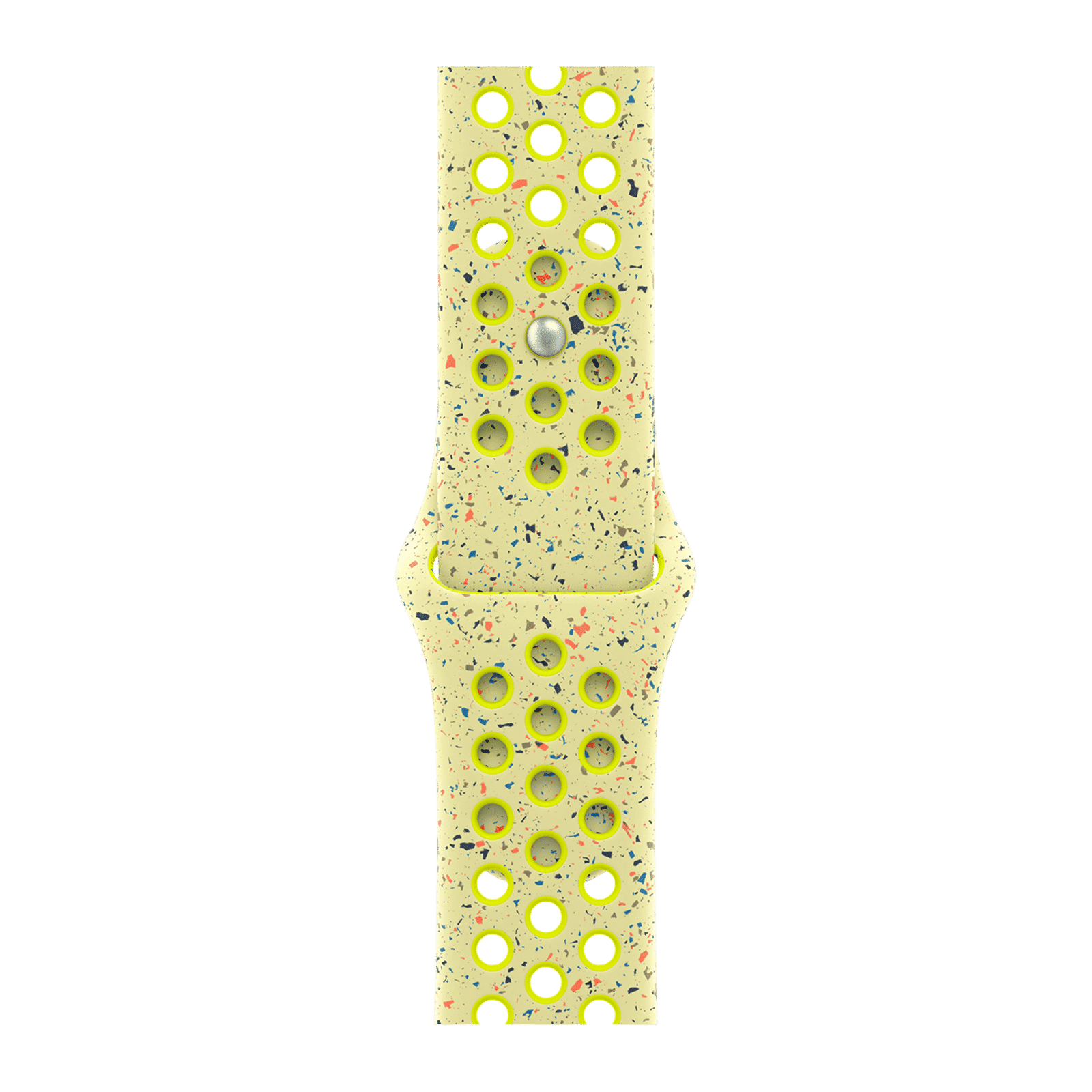 Apple Aluminium & Fluoroelastomer Nike Sport Band for Apple Watch (38mm / 40mm / 41mm, M/L) (Durable & Strong, Volt Splash)_1