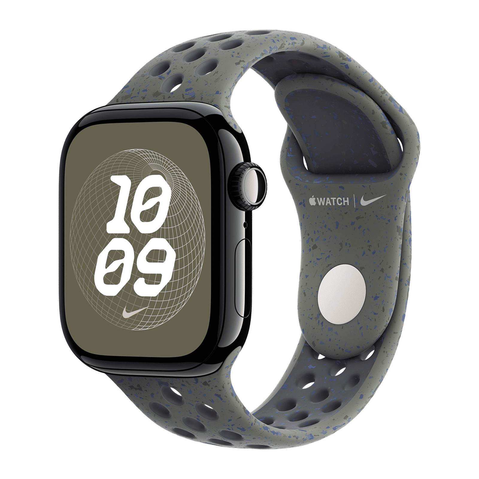 Apple Aluminium & Fluoroelastomer Nike Sport Band for Apple Watch (38mm / 40mm / 41mm, M/L) (Durable & Strong, Cargo Khaki)_2